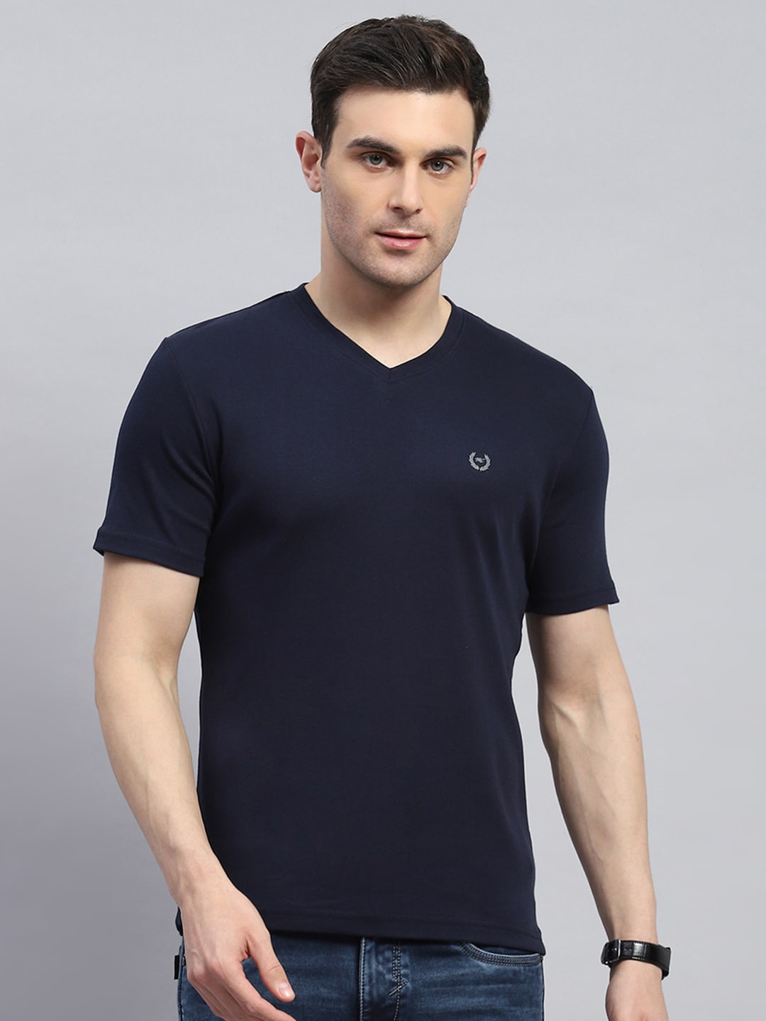 

Monte Carlo V-Neck Short Sleeves T-shirt, Navy blue