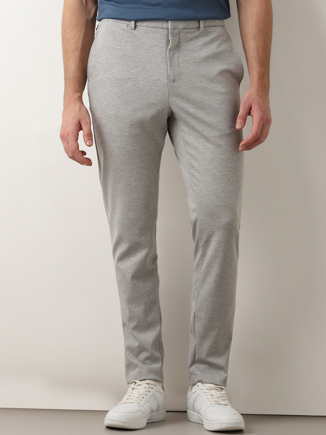 

SELECTED Men Slim Fit Regular Trousers, Grey