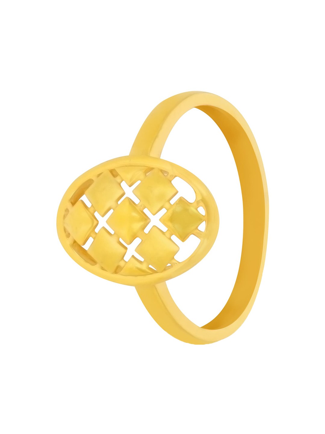 

BHIMA 22K Hallmark 916 Purity Yellow Gold Moulding Stone Stud