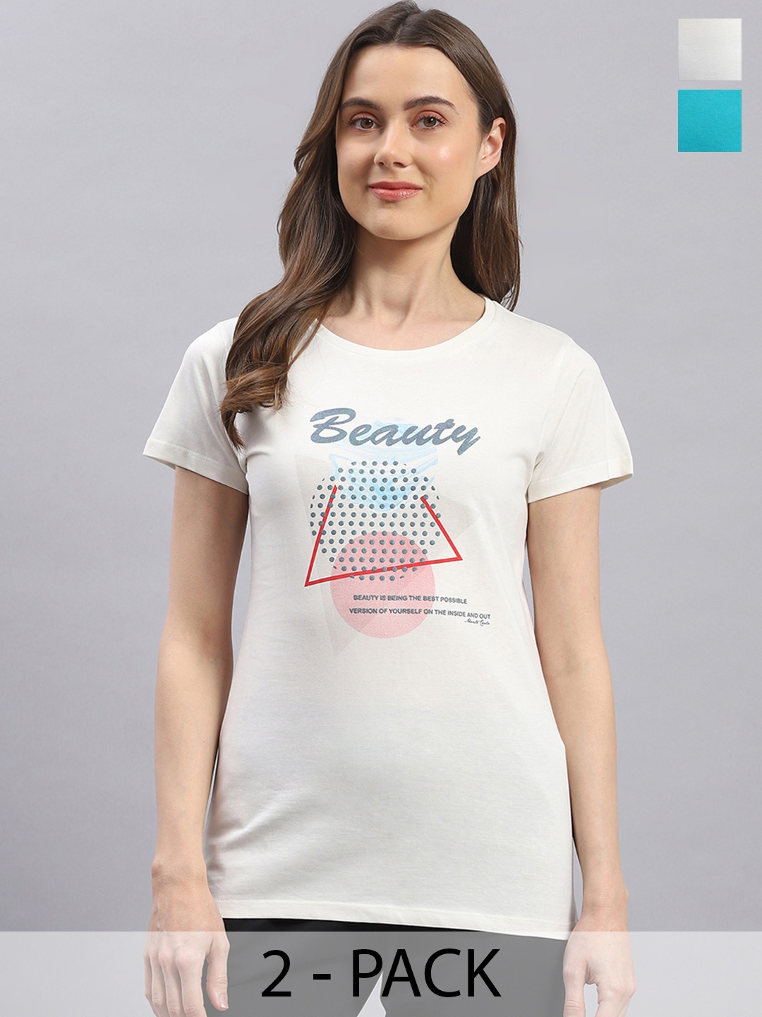 

Monte Carlo Print Cotton Top, Off white