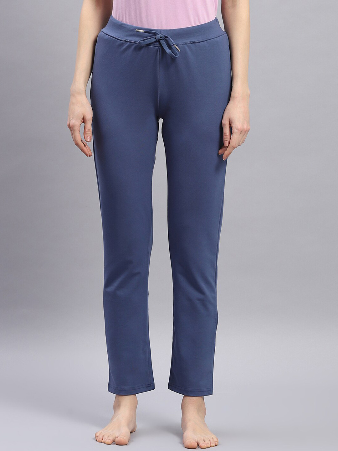 

Monte Carlo Women Mid-Rise Ankle-Length Lounge Pants, Navy blue
