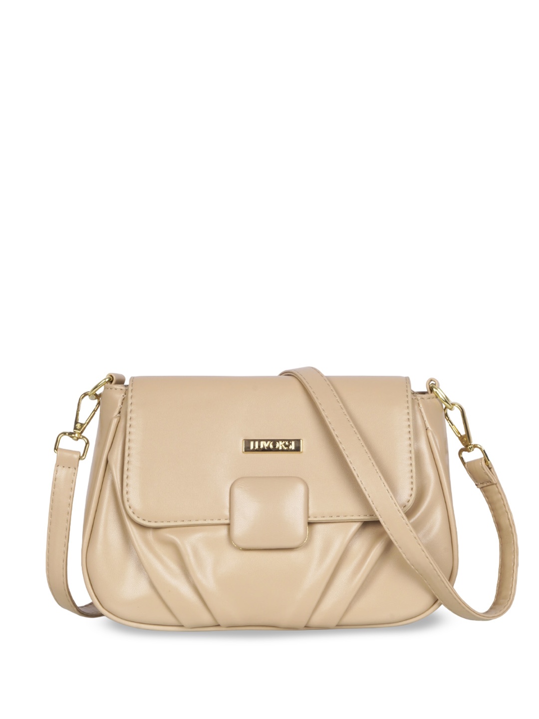 

Luvoksi PU Structured Sling Bag, Beige