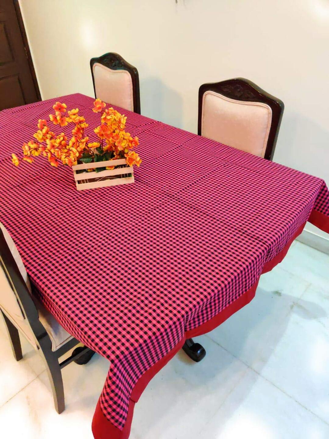 

CASA-NEST Multicoloured Cotton 4-Seater Table Cover, Multi
