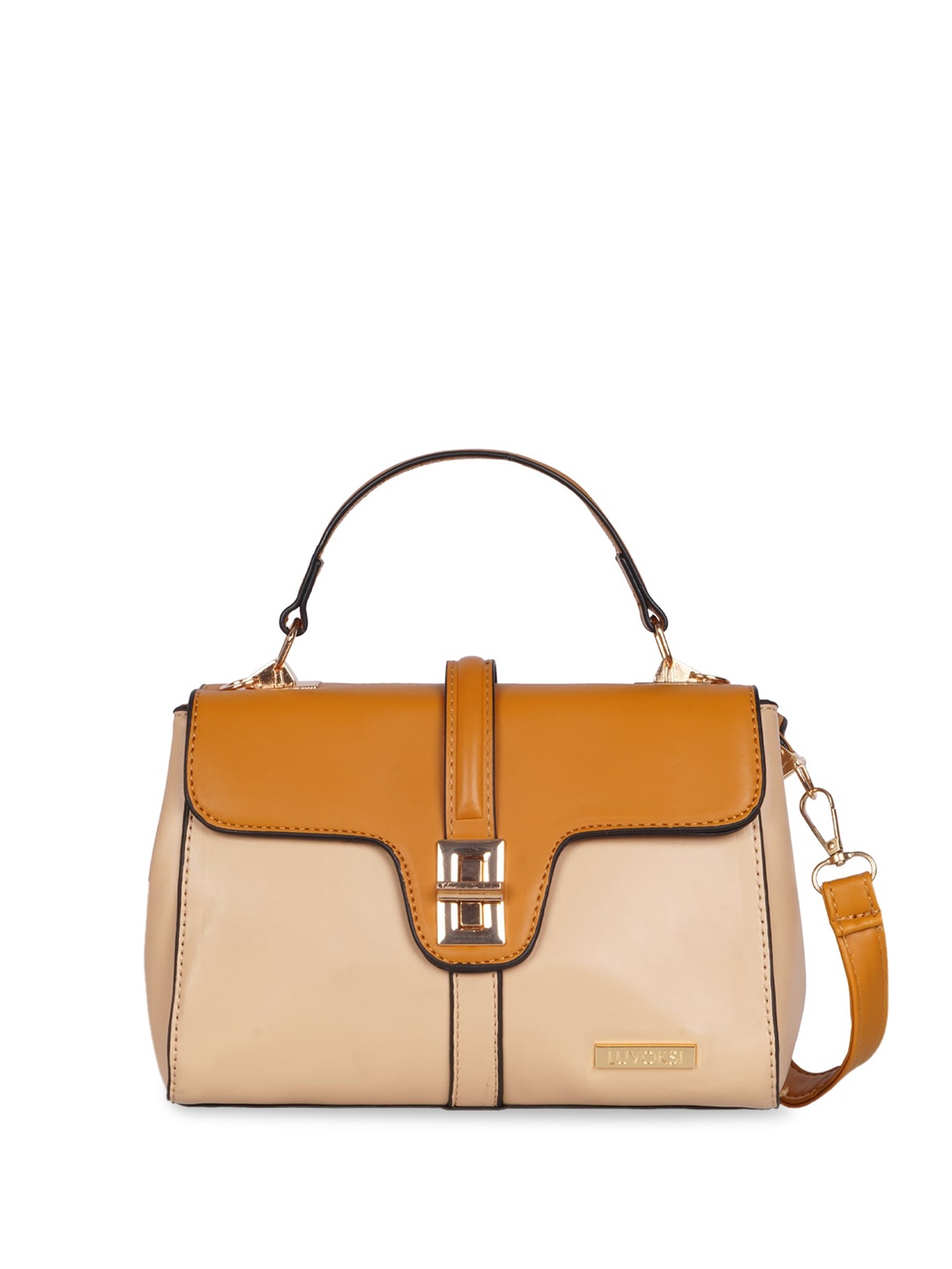 

Luvoksi PU Structured Satchel, Beige