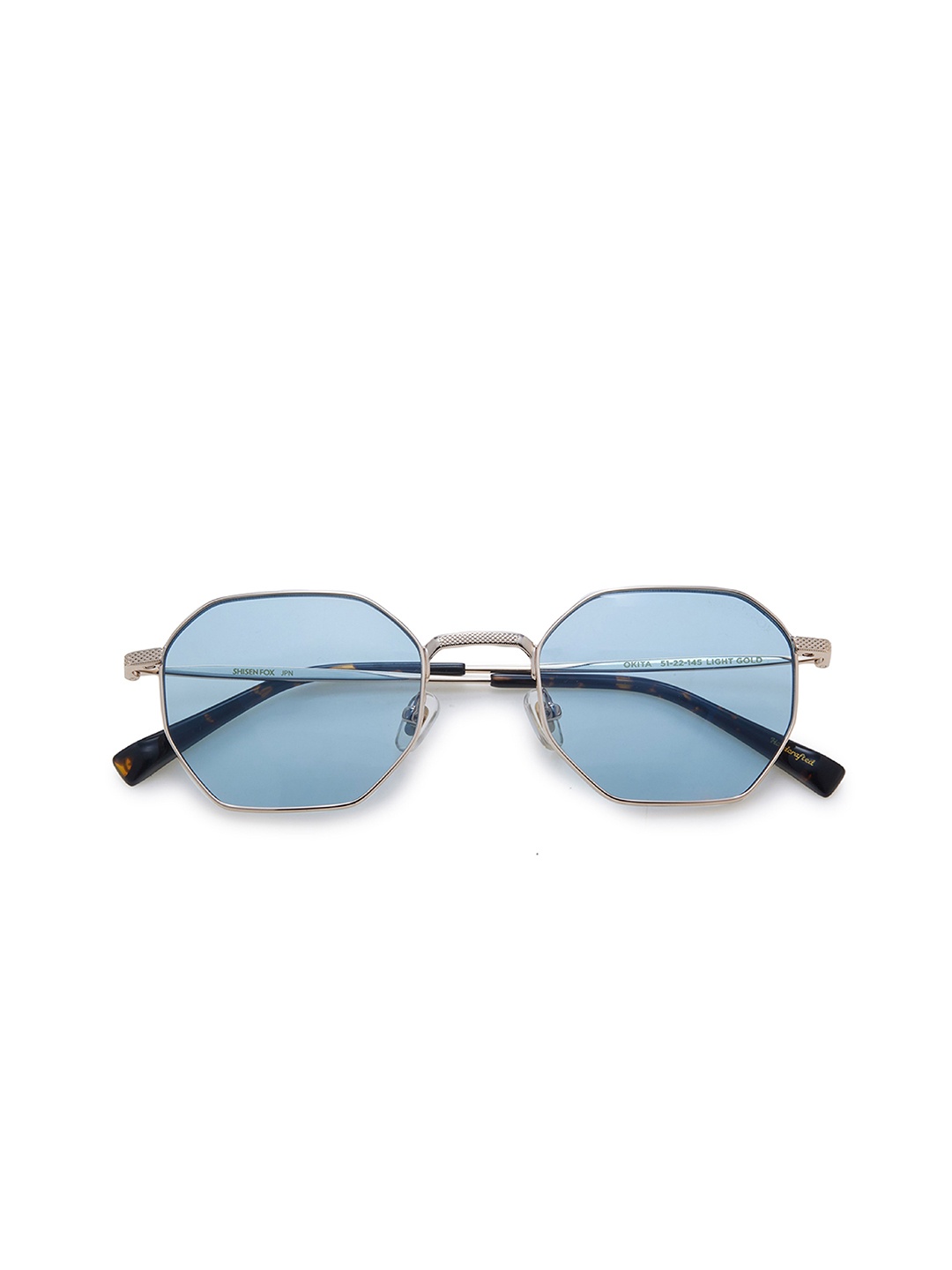 

Shisen Fox Unisex Square Sunglasses SG125, Blue
