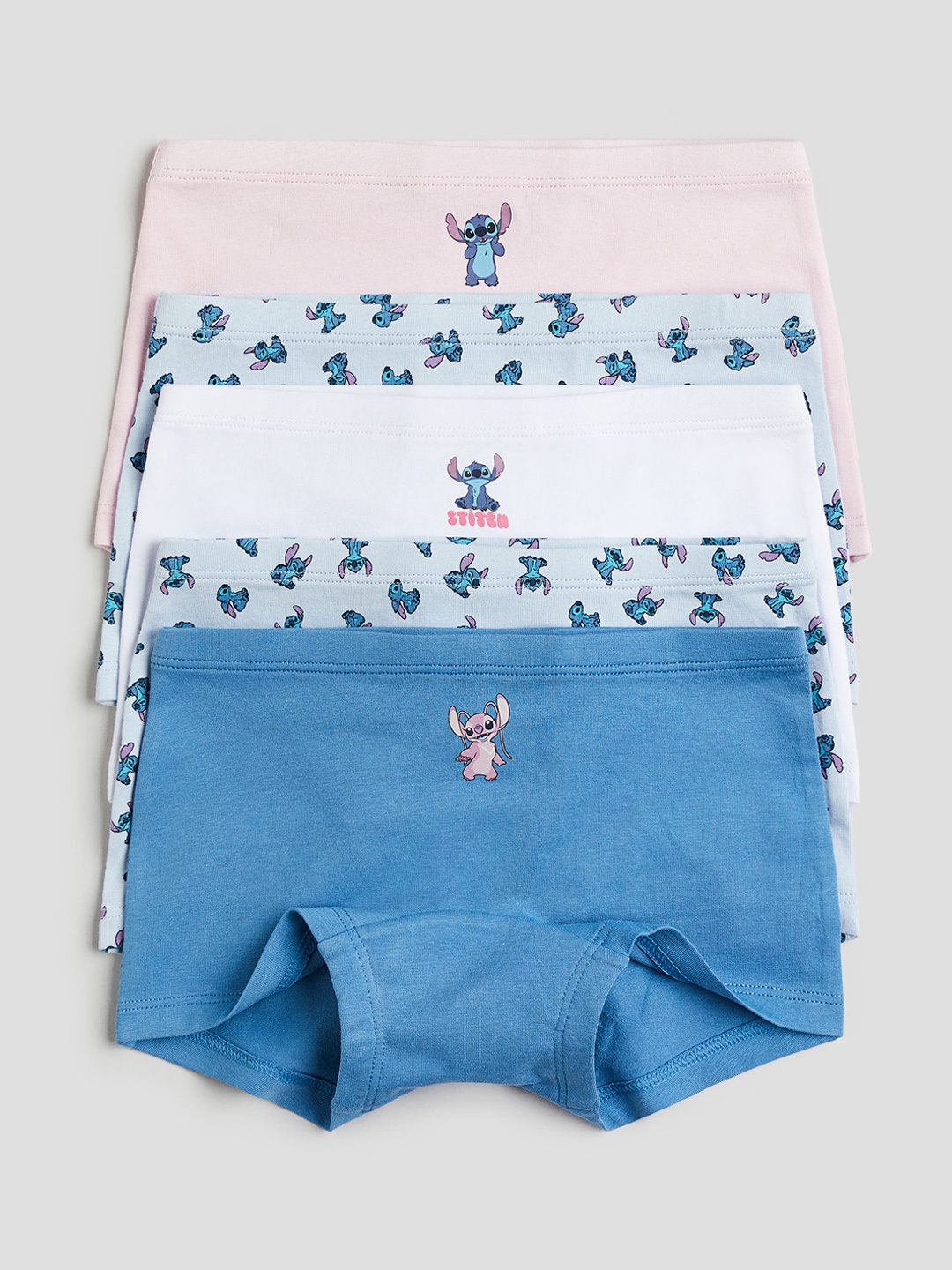 

H&M Girls 5-Pack Cotton Boxer Briefs 0783893070, Blue