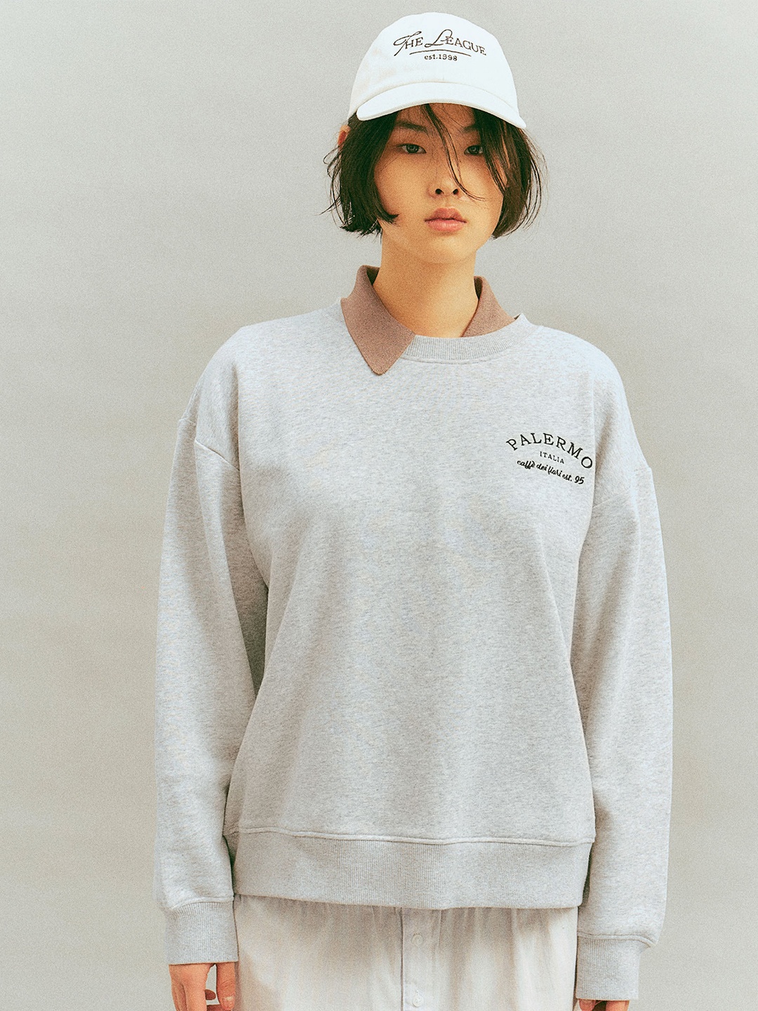 

H&M Crew-Neck Sweatshirt, Grey