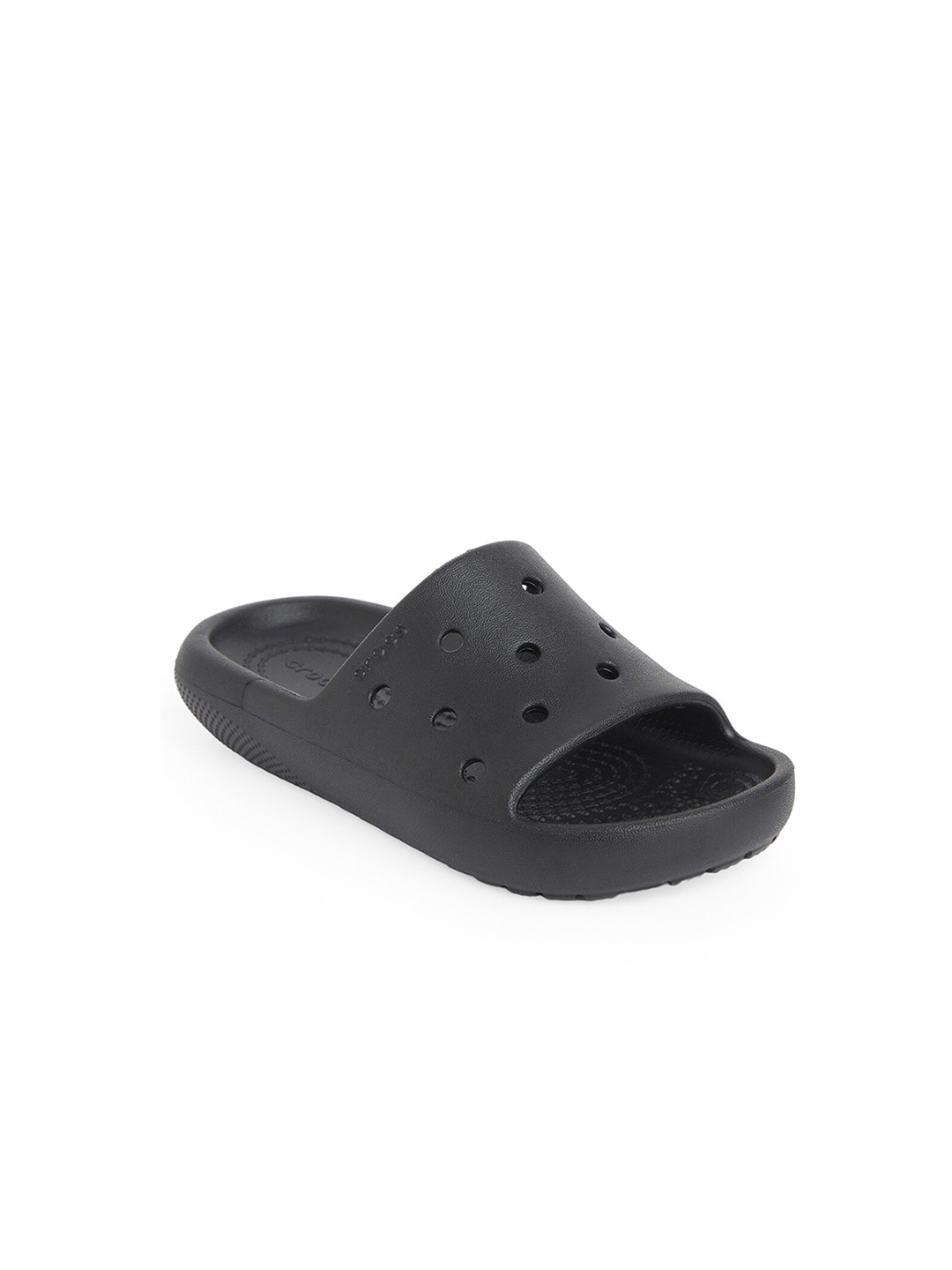 

Crocs Kids Self Design Sliders, Black