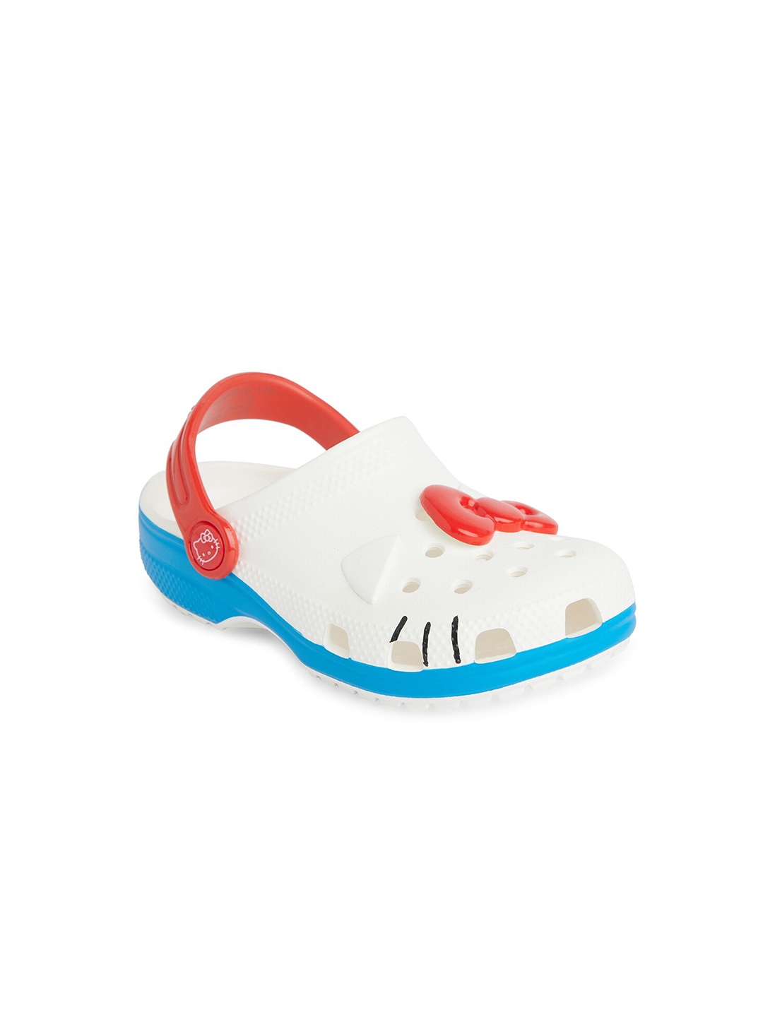 

Crocs Kids Self Design Sliders, White