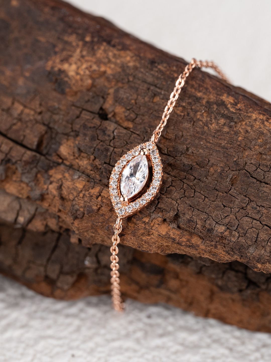 

MISS JO 92.5 Sterling Silver Charm Bracelet, Rose gold
