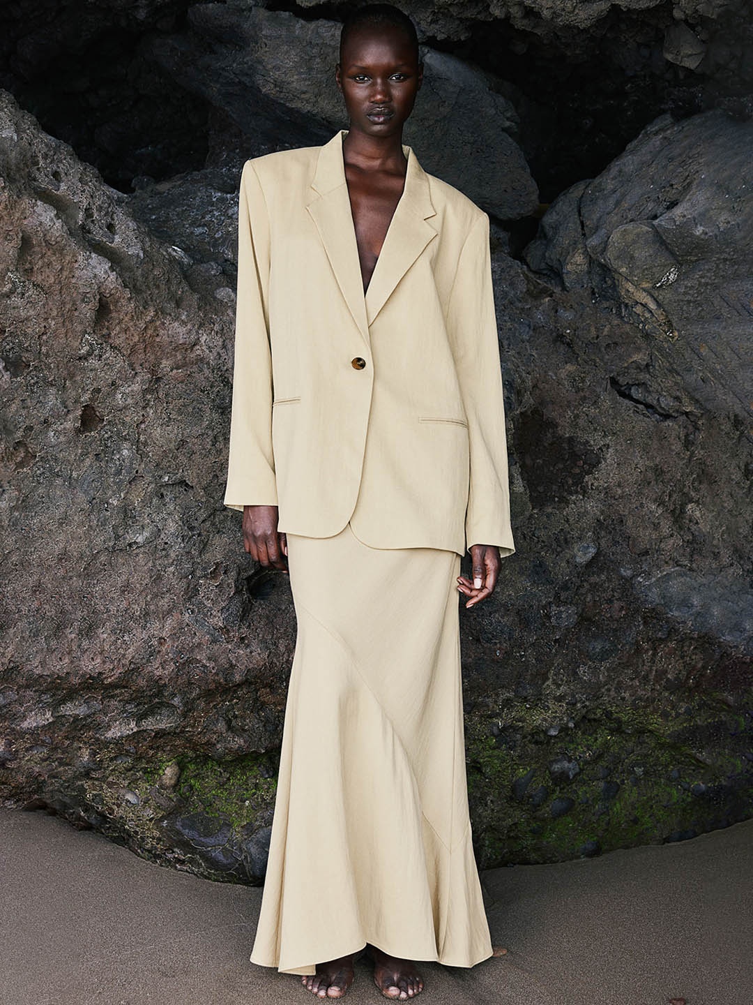 

H&M Oversized Blazer, Yellow