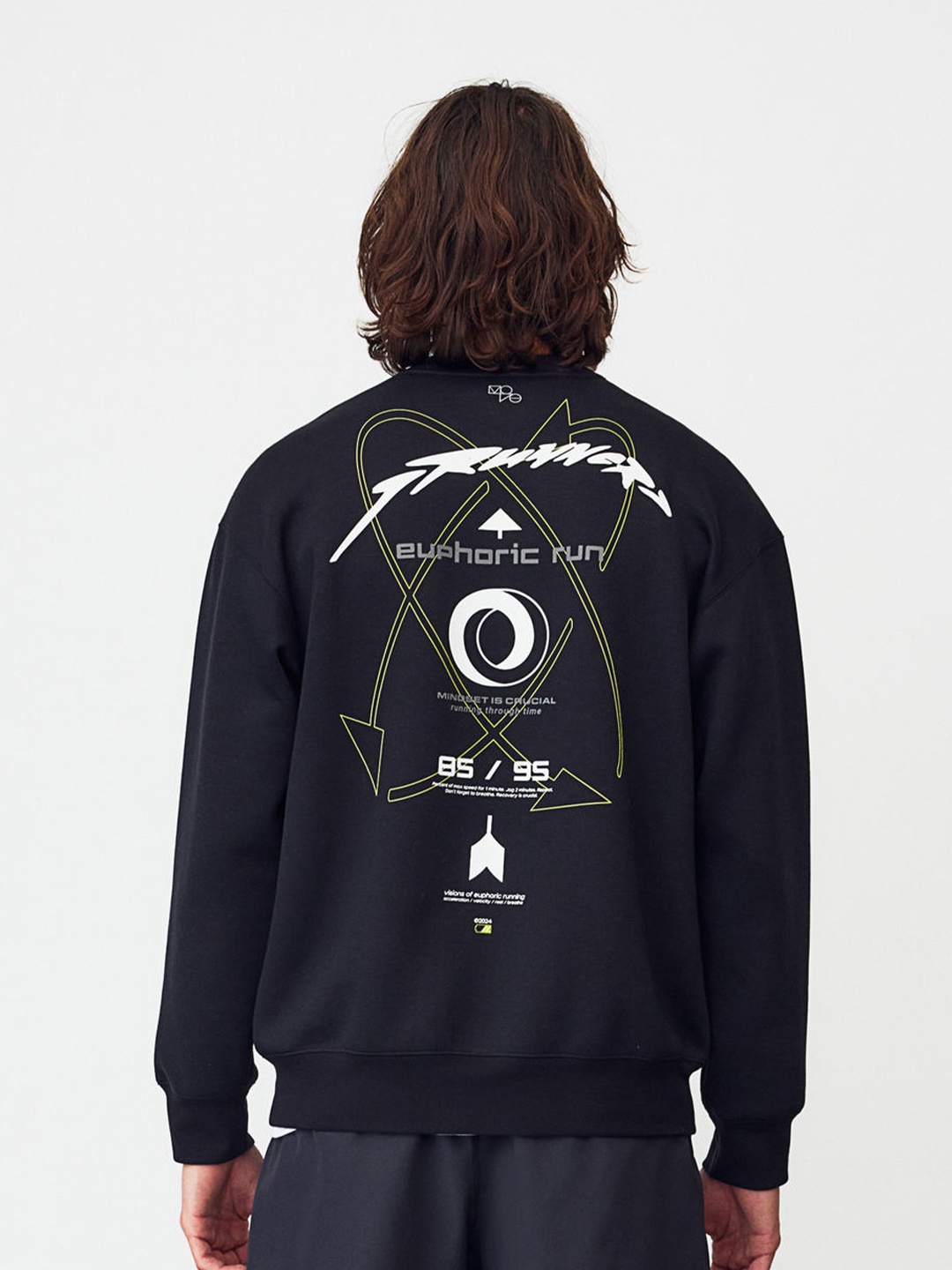 

H&M Printed DryMove Sports Sweatshirt, Black