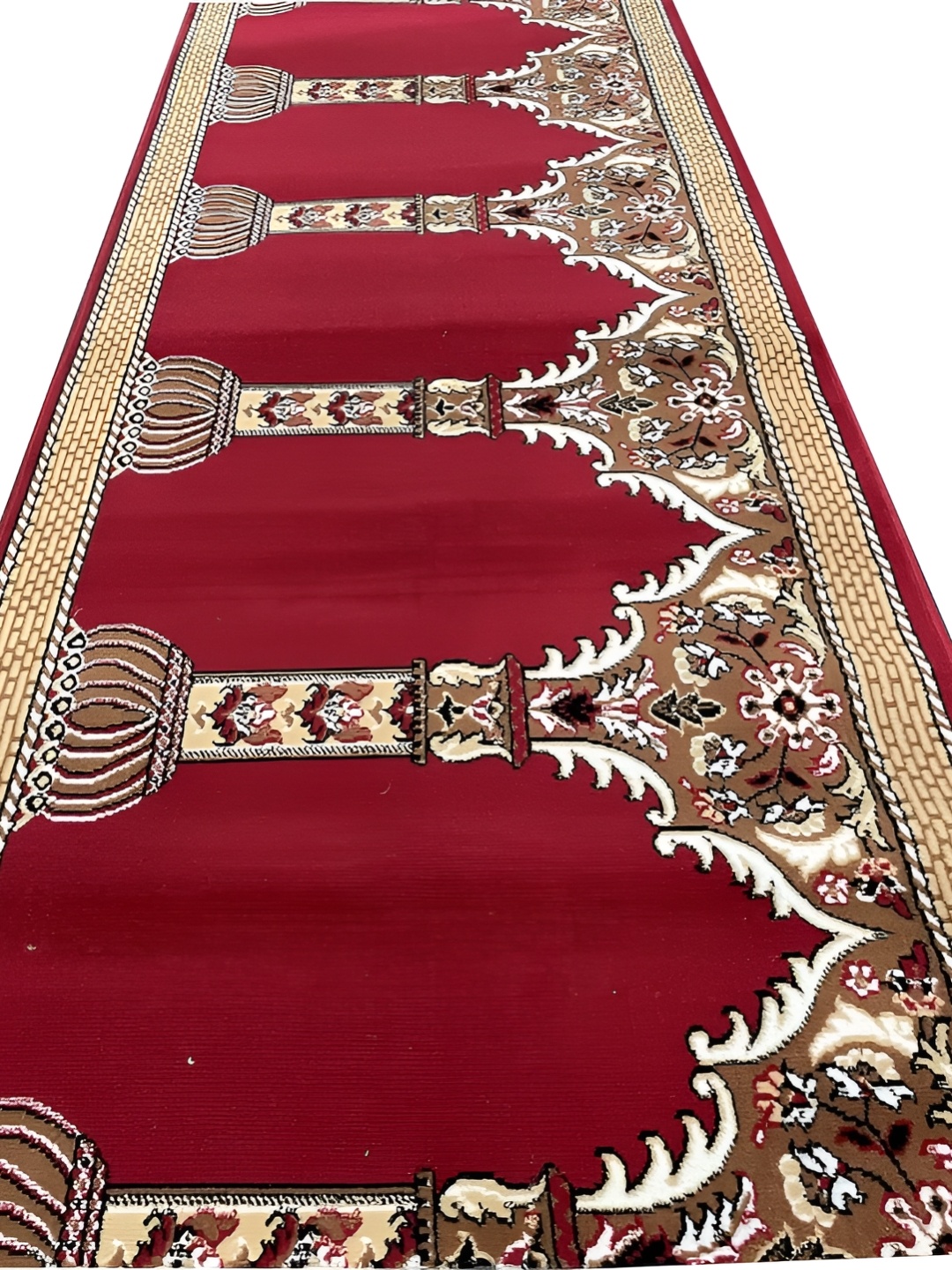 

Asad Emporium Rugs Red Floral Anti-Skid Mosque Carpet