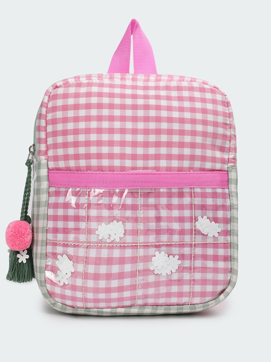 

max Girls Checked Padded Backpack, Pink