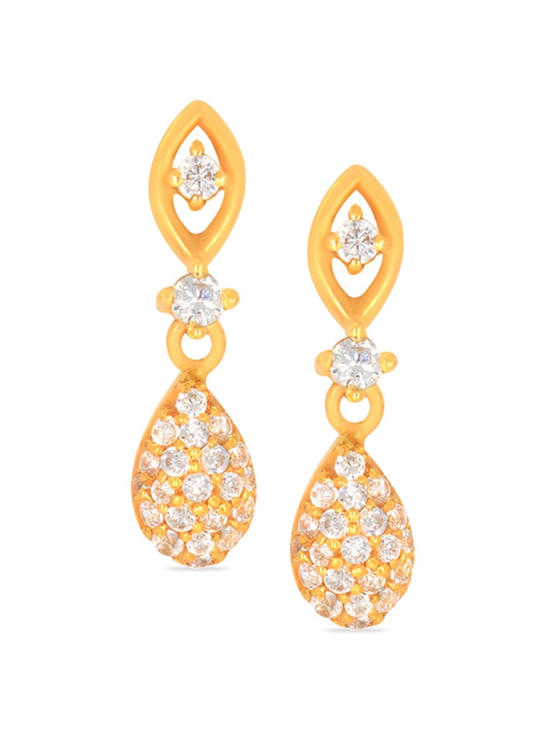 

BHIMA 22K Hallmark 916 Purity Yellow Gold Stone Drop