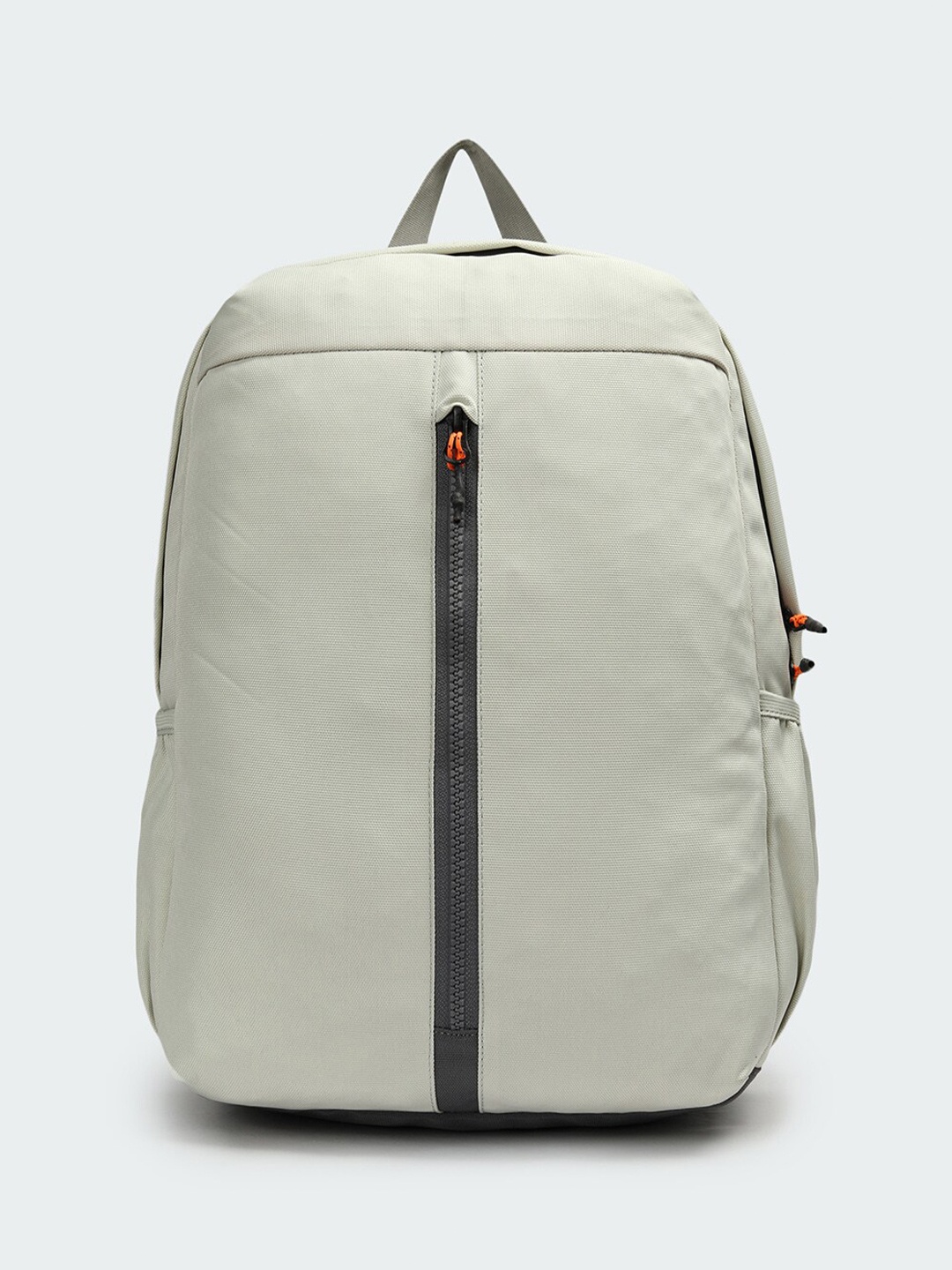 

max Men Textured Zip detail Backpack, Grey