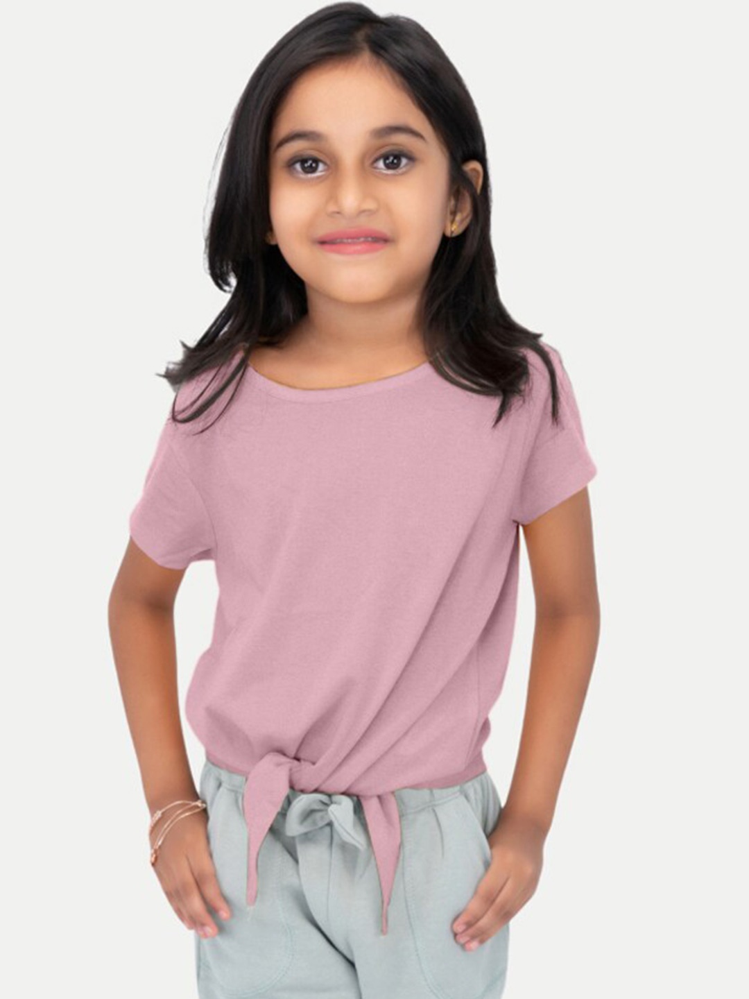 

BAESD Girls Round Neck T-shirt, Pink
