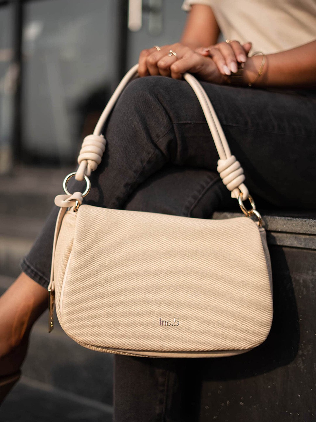 

Inc 5 Swagger Shoulder Bag, Beige