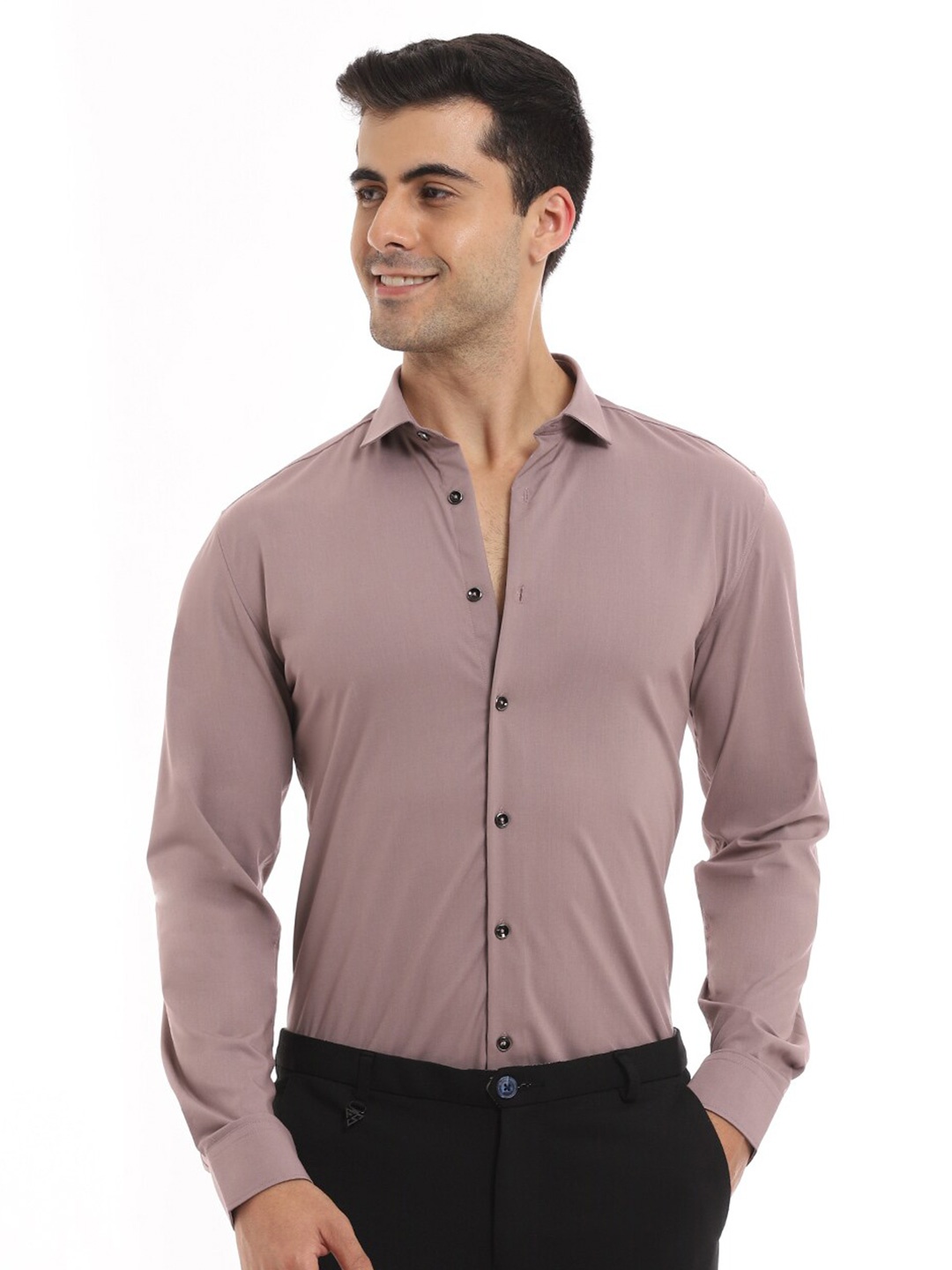 

Banana Club Classic Slim Fit Spread Collar Formal Shirt, Pink