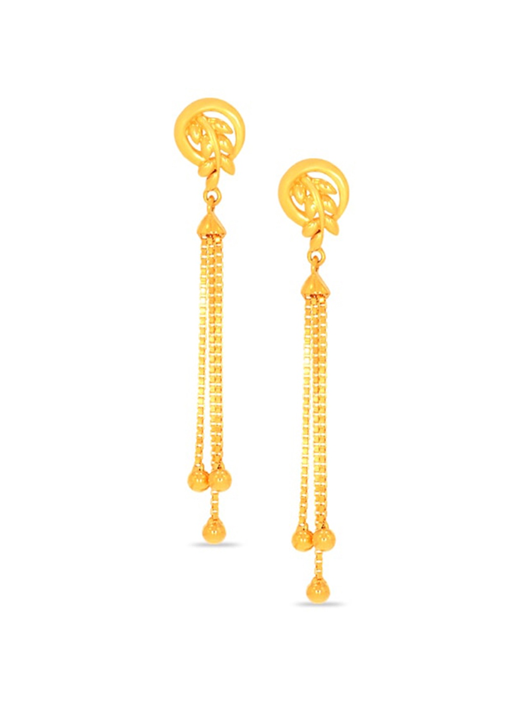 

BHIMA 22K Hallmark 916 Purity Yellow Gold Molding 3 Hanging Drop