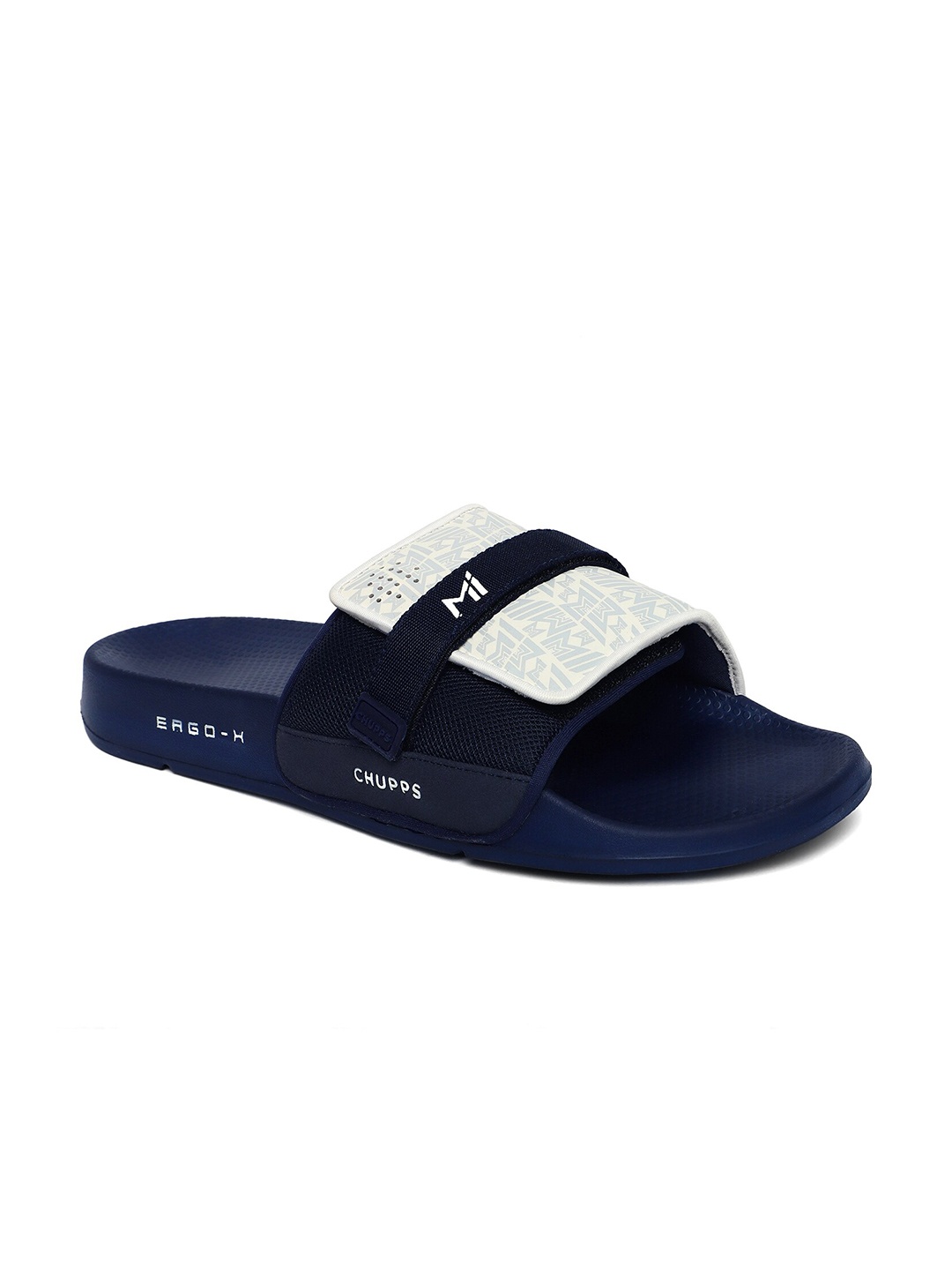 

CHUPPS Men Printed Sliders, Navy blue