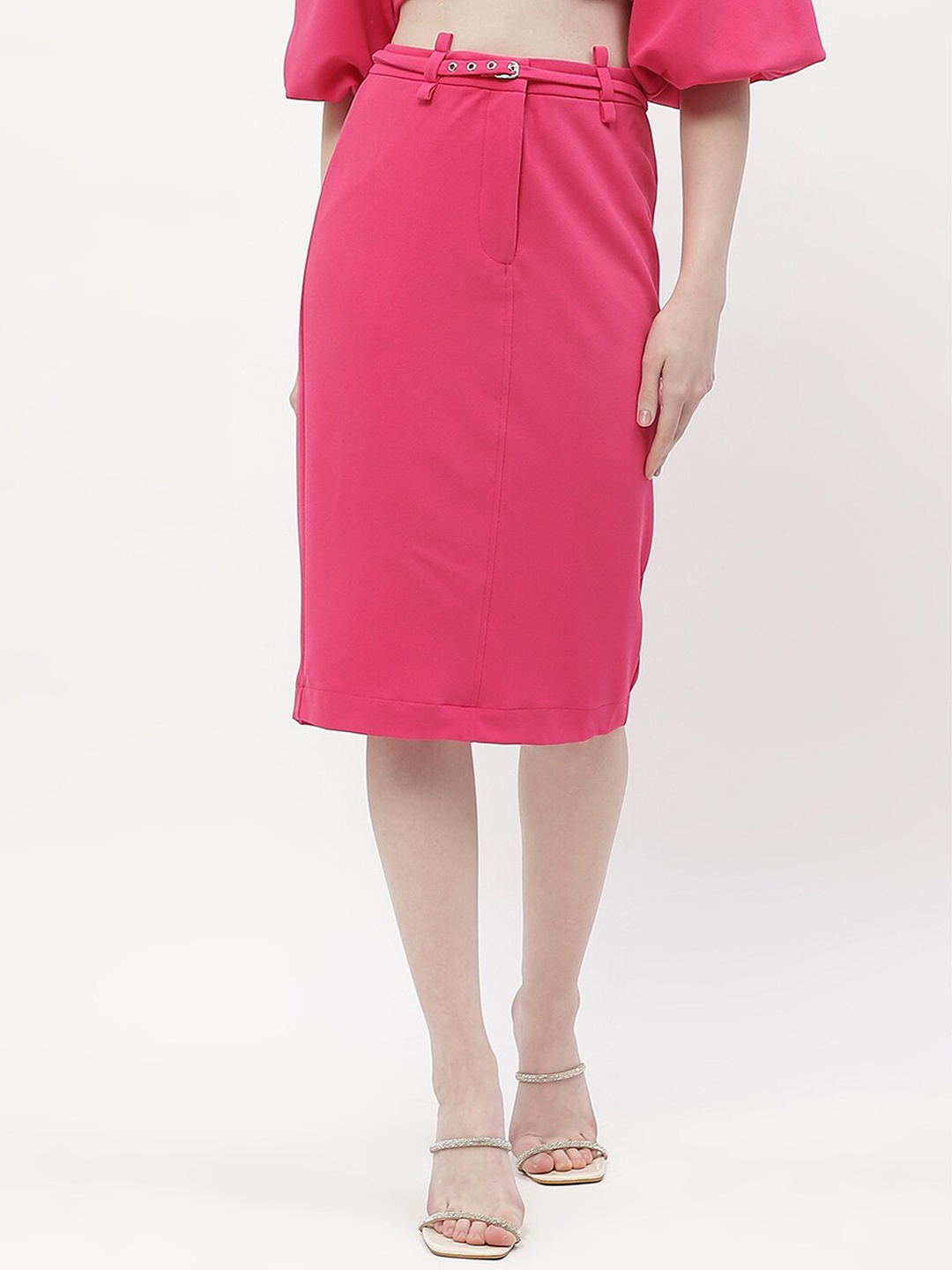 

Madame Straight Knee Length Skirt, Pink