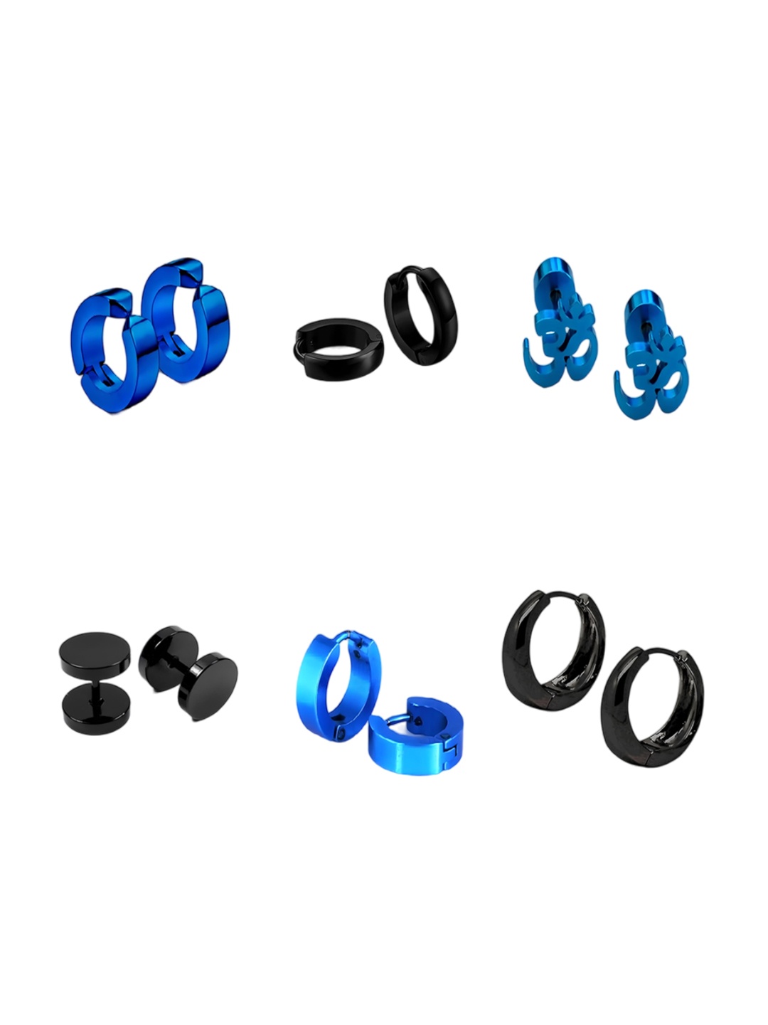 

KARISHMA KREATIONS Set Of 6 Studs, Blue
