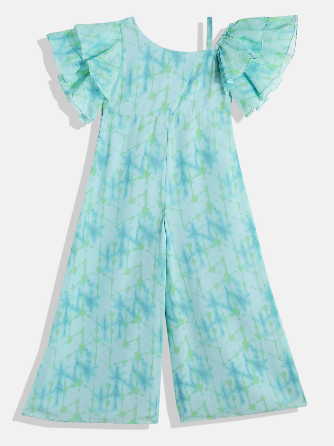 

Ethnovog Girls Printed Jumpsuit, Blue