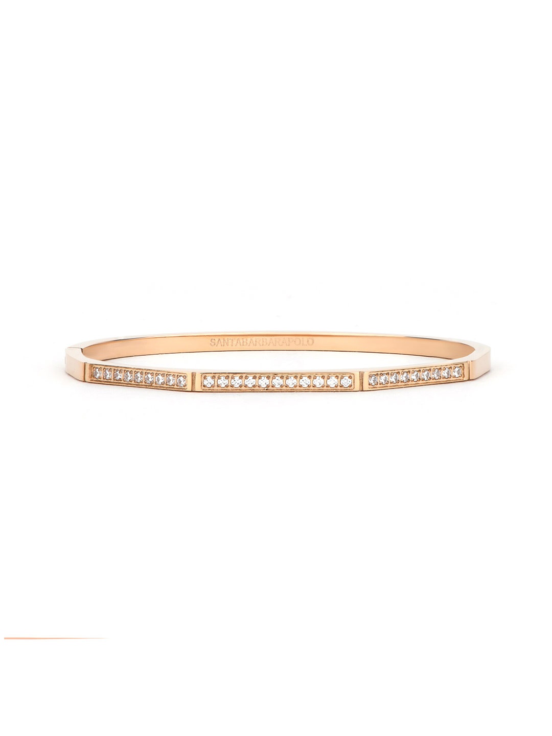 

SANTA BARBARA POLO & RACQUET CLUB Women Rose Gold-Plated Bangle-Style Bracelet