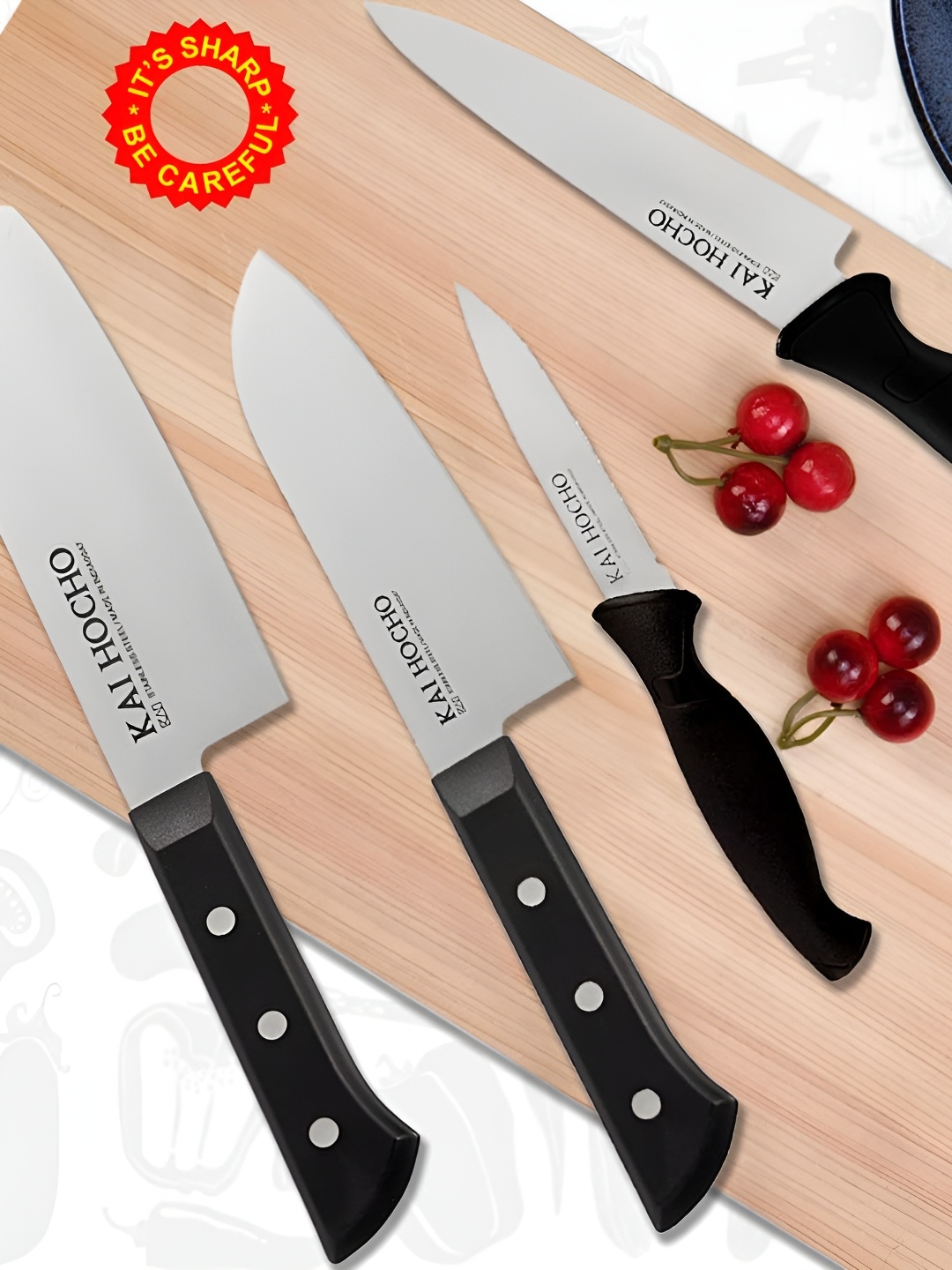 

KAI Black 5 Pieces Stainless Steel Knife