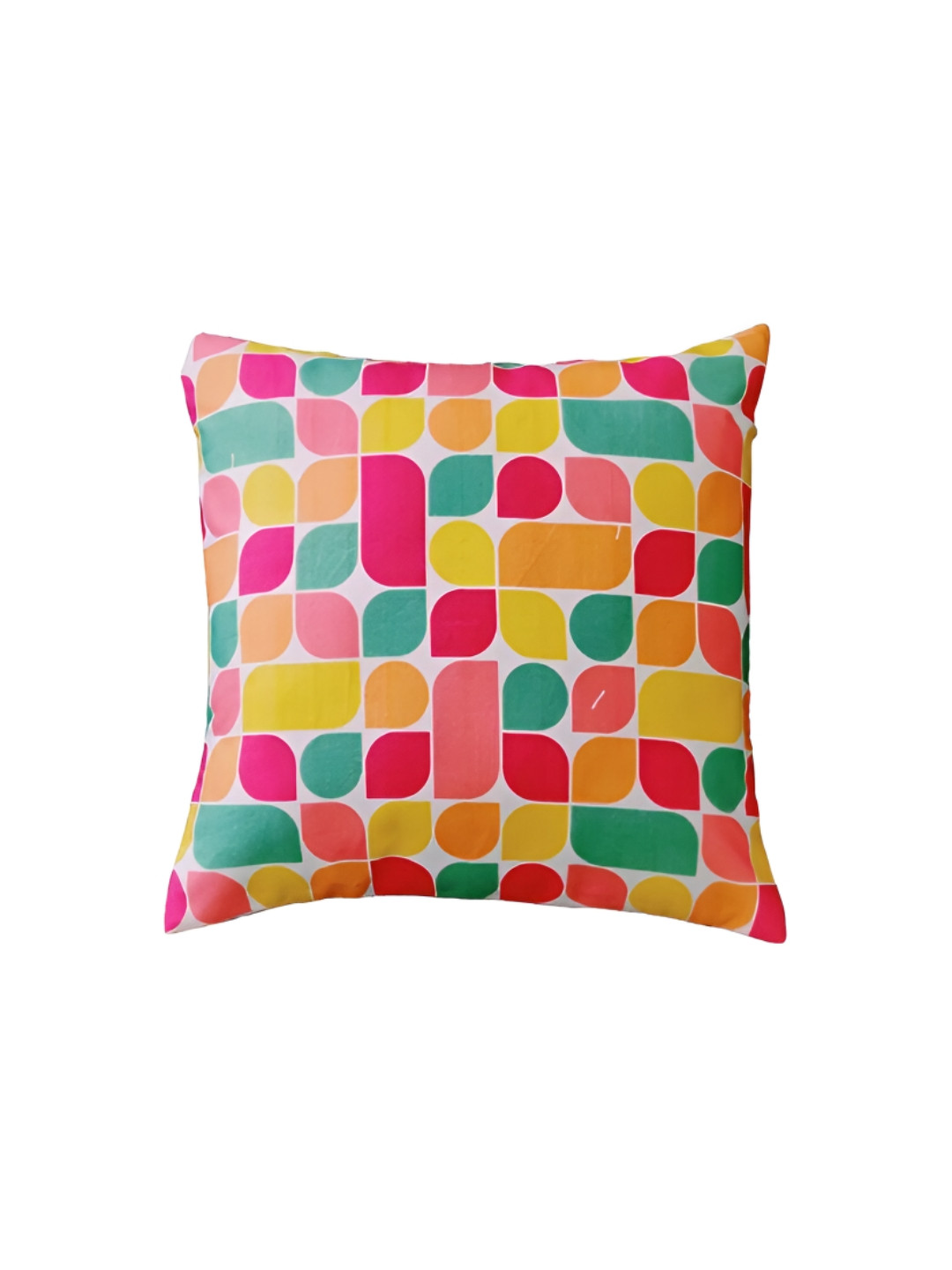 

GAB White & Orange Floral Square Cushion Covers