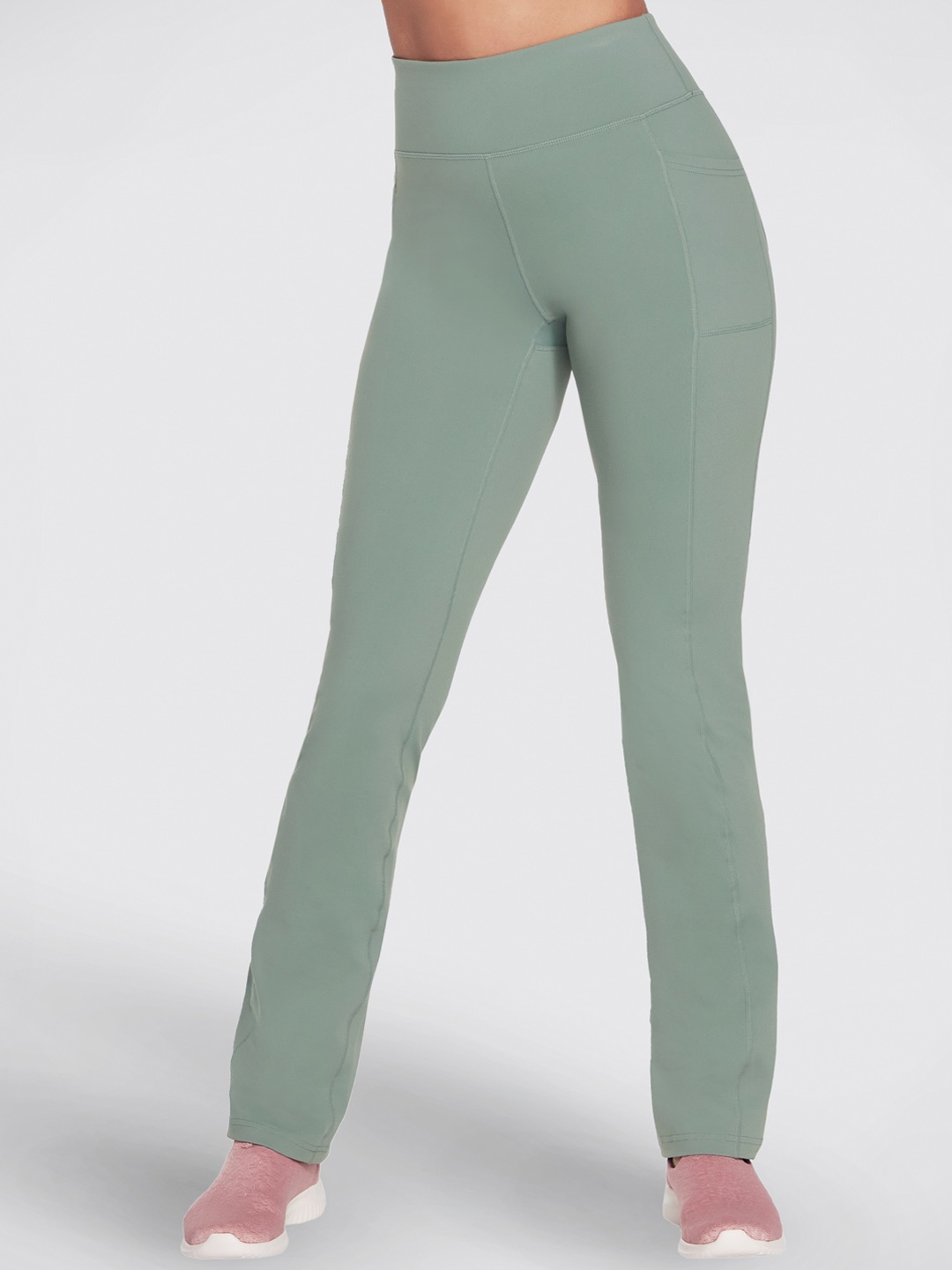 

Skechers Women Mid-Rise Gowalk Pant Joy Track Pants, Green