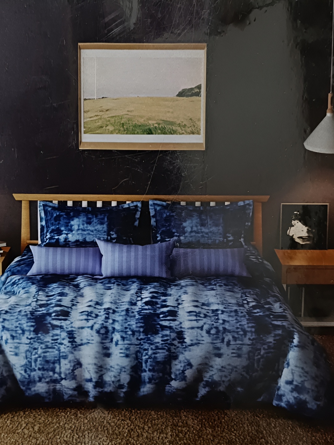 

Signature Blue & Navy Blue 144 TC Queen Bedsheet with 2 Pillow Covers