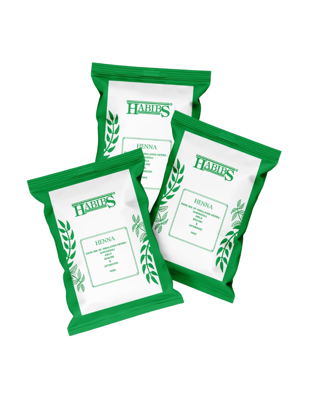 

HABIBS Set of 3 Henna Hair Color with Amla & Bhringraj - 100 g each, White
