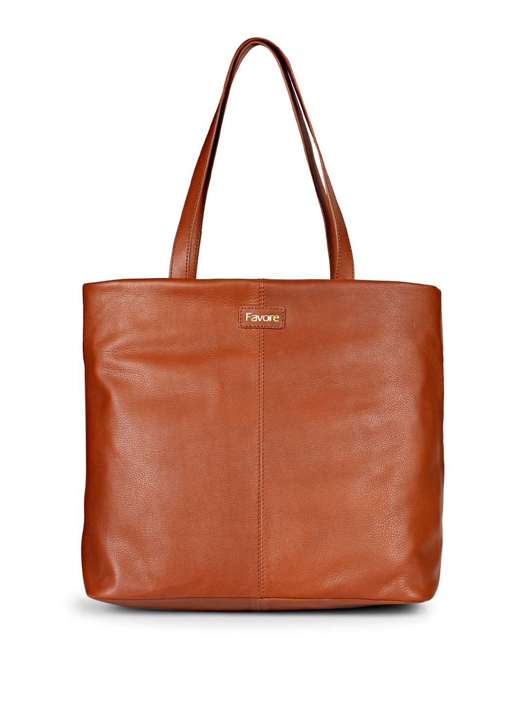 

Saint G Leather Shopper Tote Bag, Tan