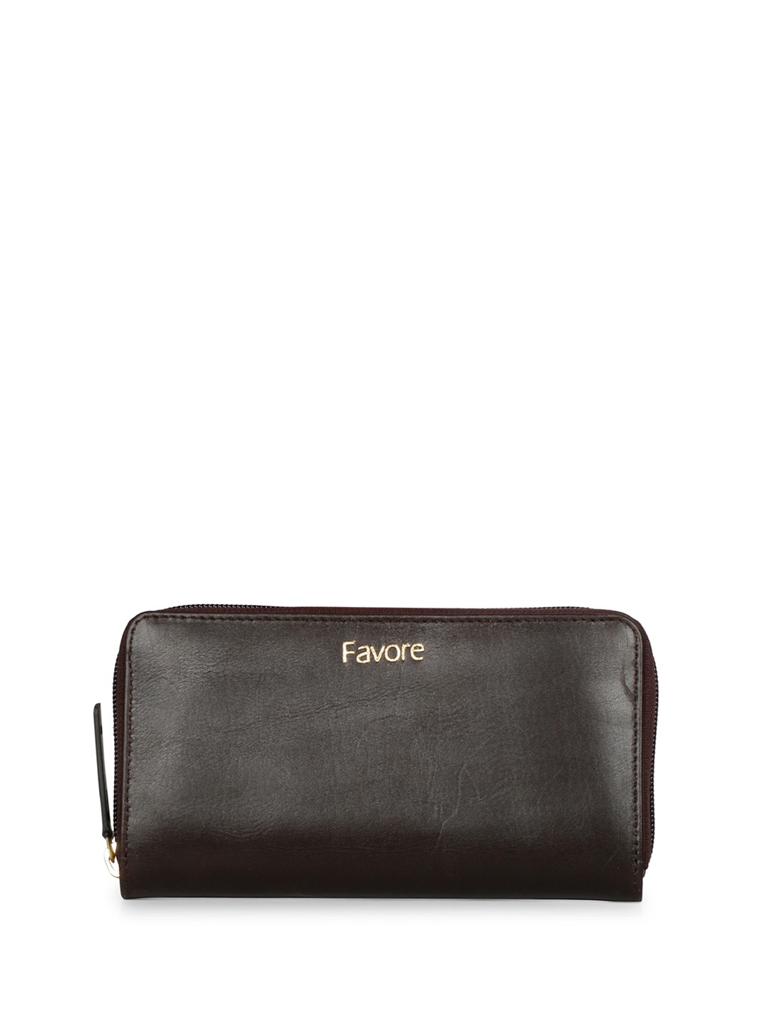 

Saint G Women Leather Zip Around Wallet, Brown
