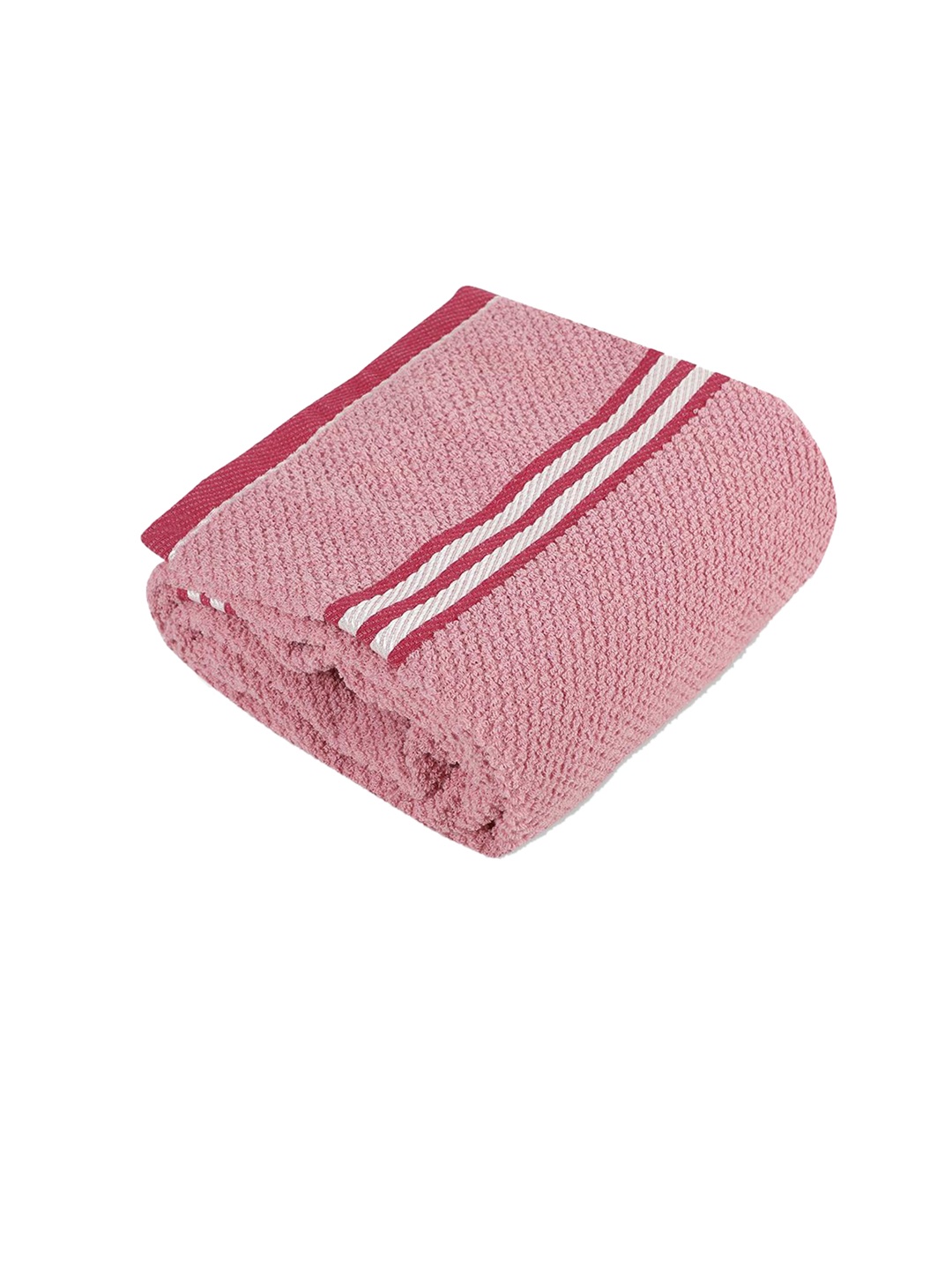 

Homerz Pink and Red Printed Cotton 500 GSM Bath Towel