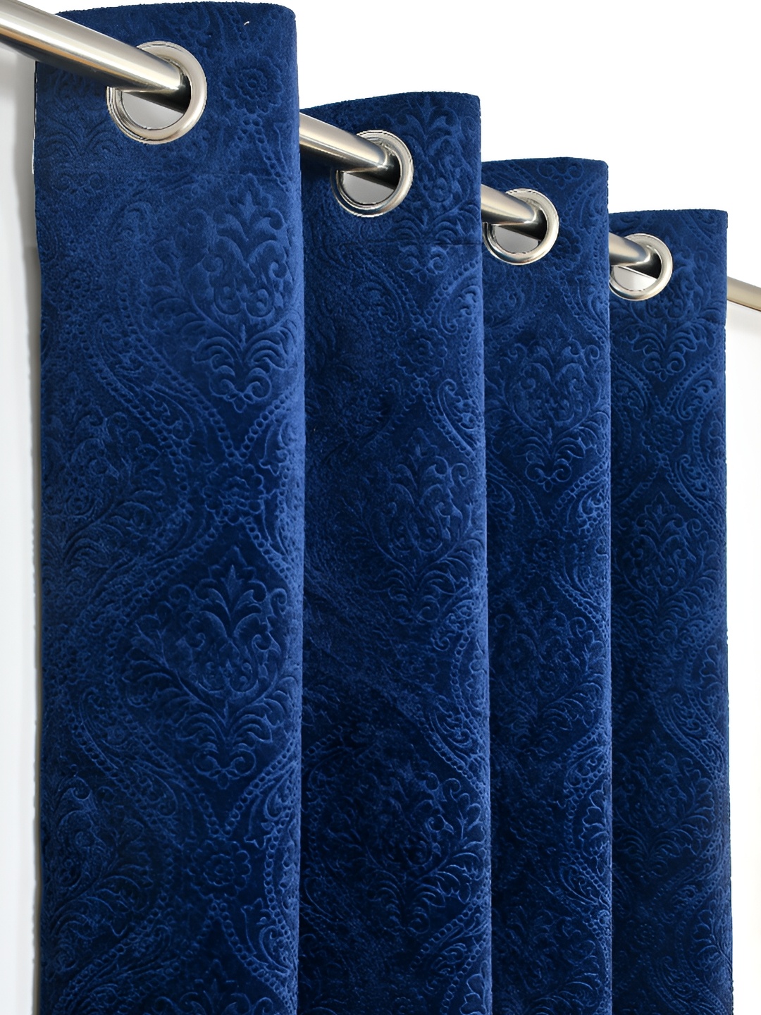 

Panipat Textile Hub Blue 2 Pieces Room Darkening Door Curtains