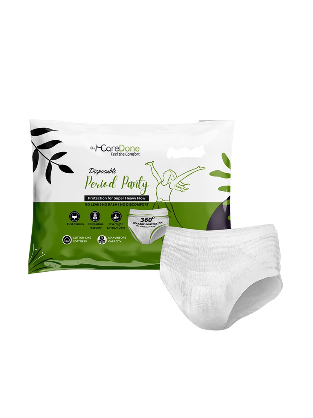 

CareDone Pack Of 4 Disposable Period Panties, White