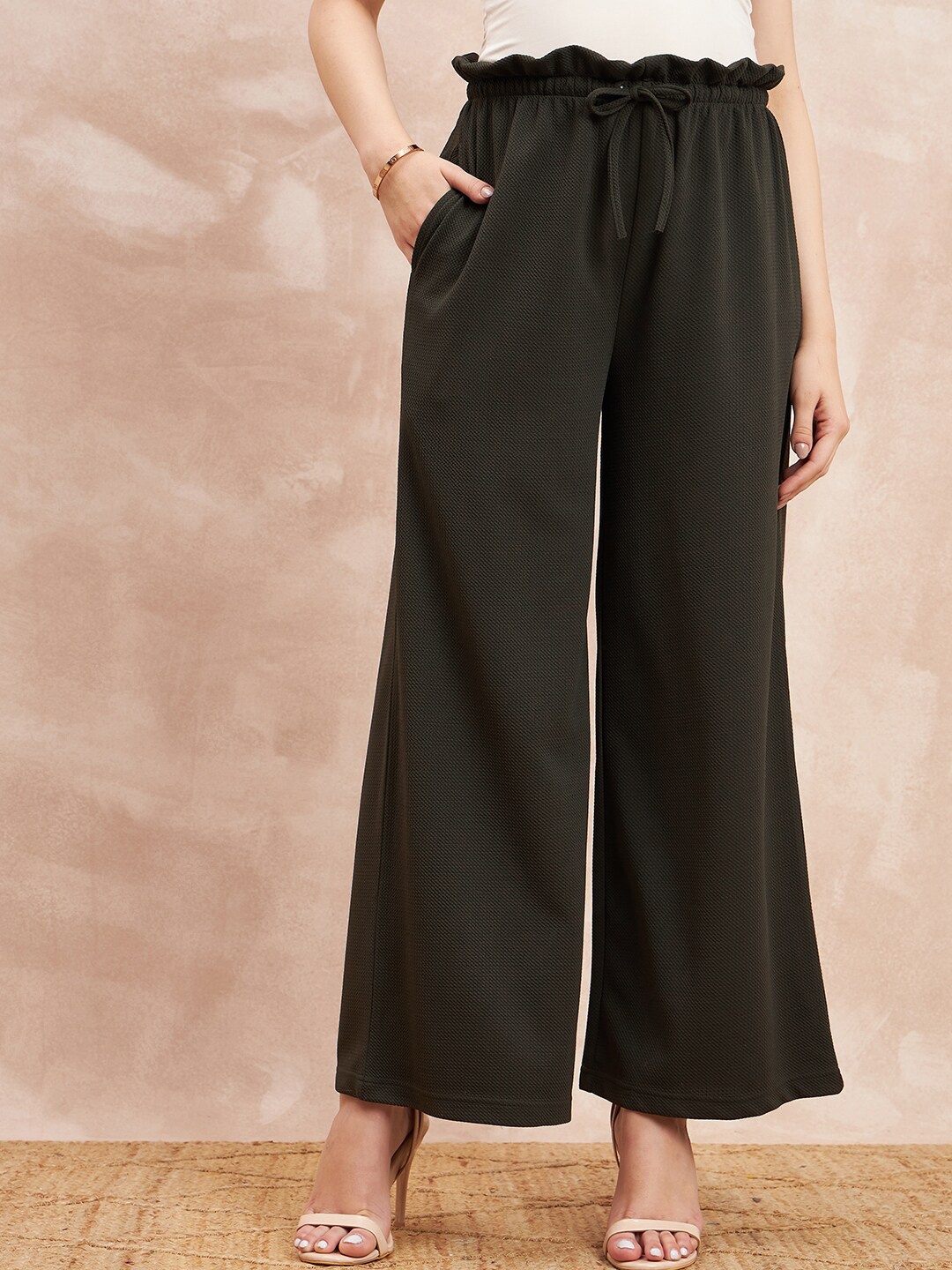 

all about you Women Comfort High-Rise Trousers, Olive
