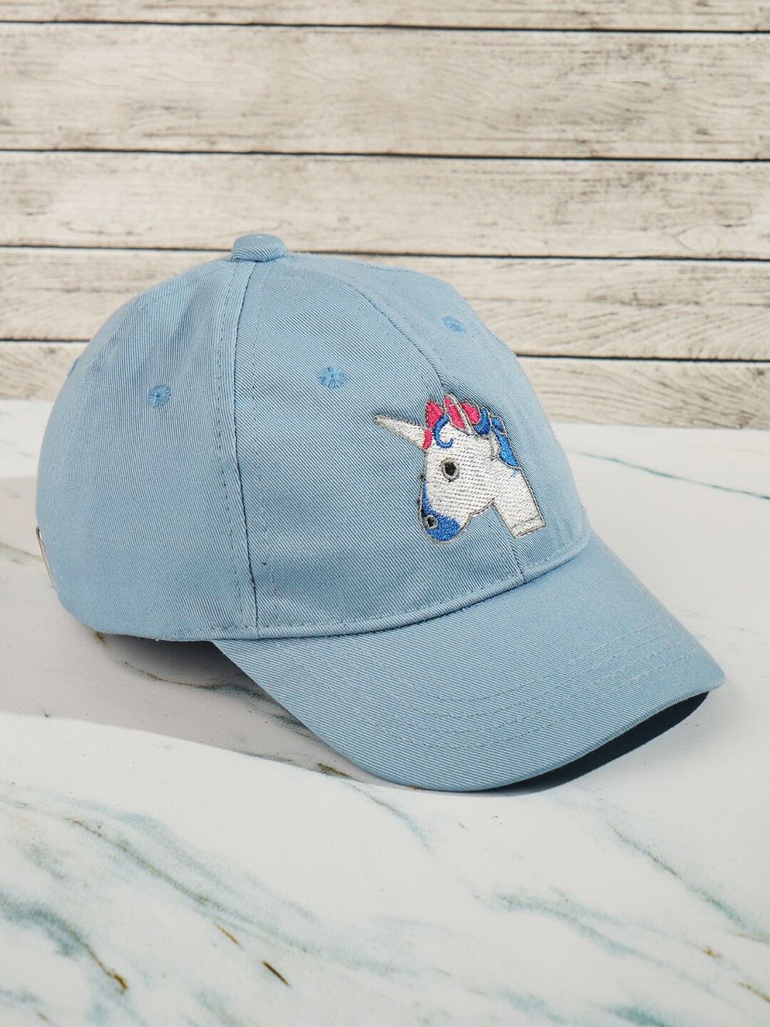 

DukieKooky Kids Embroidered Cotton Baseball Cap, Blue