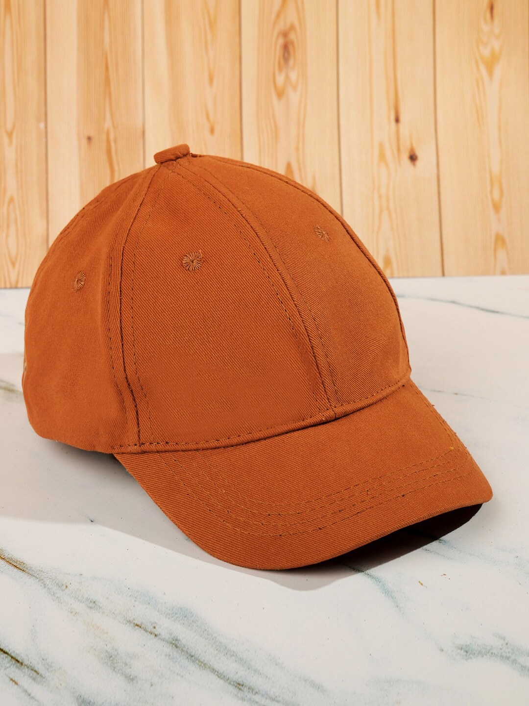 

DukieKooky Kids Cotton Baseball Cap, Rust