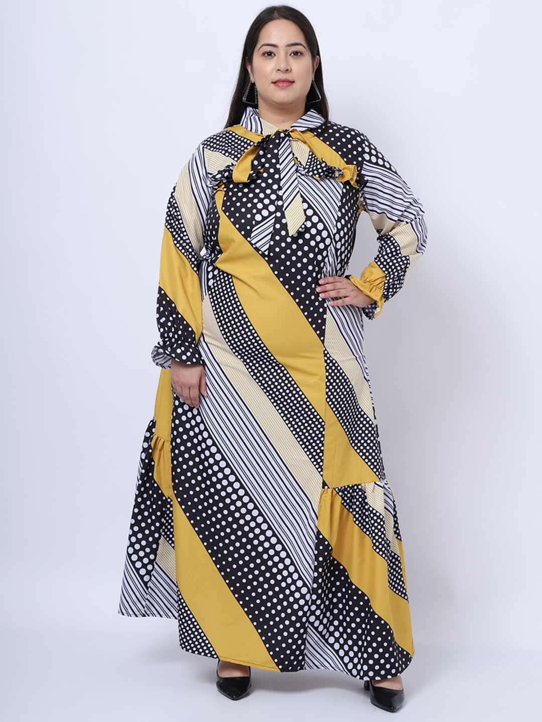 

Flambeur Print Crepe Maxi Dress, Multi