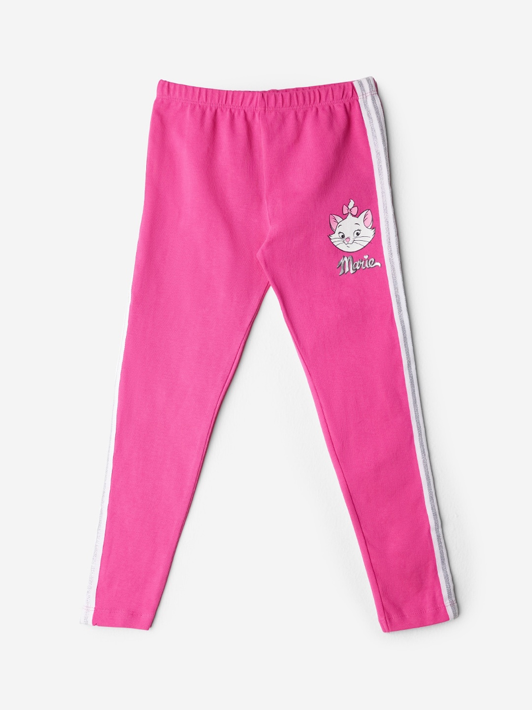 

The Souled Store Disney Marie Printed Ankle-Length Leggings, Pink