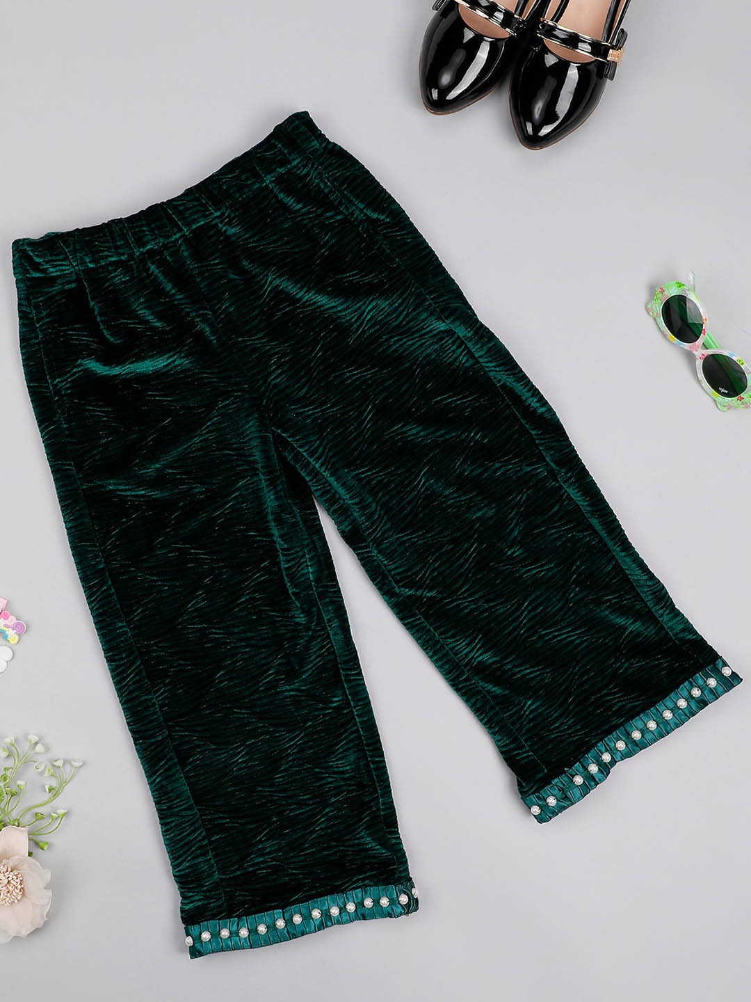 

One Friday Girls Relaxed Culottes Trouser, Green