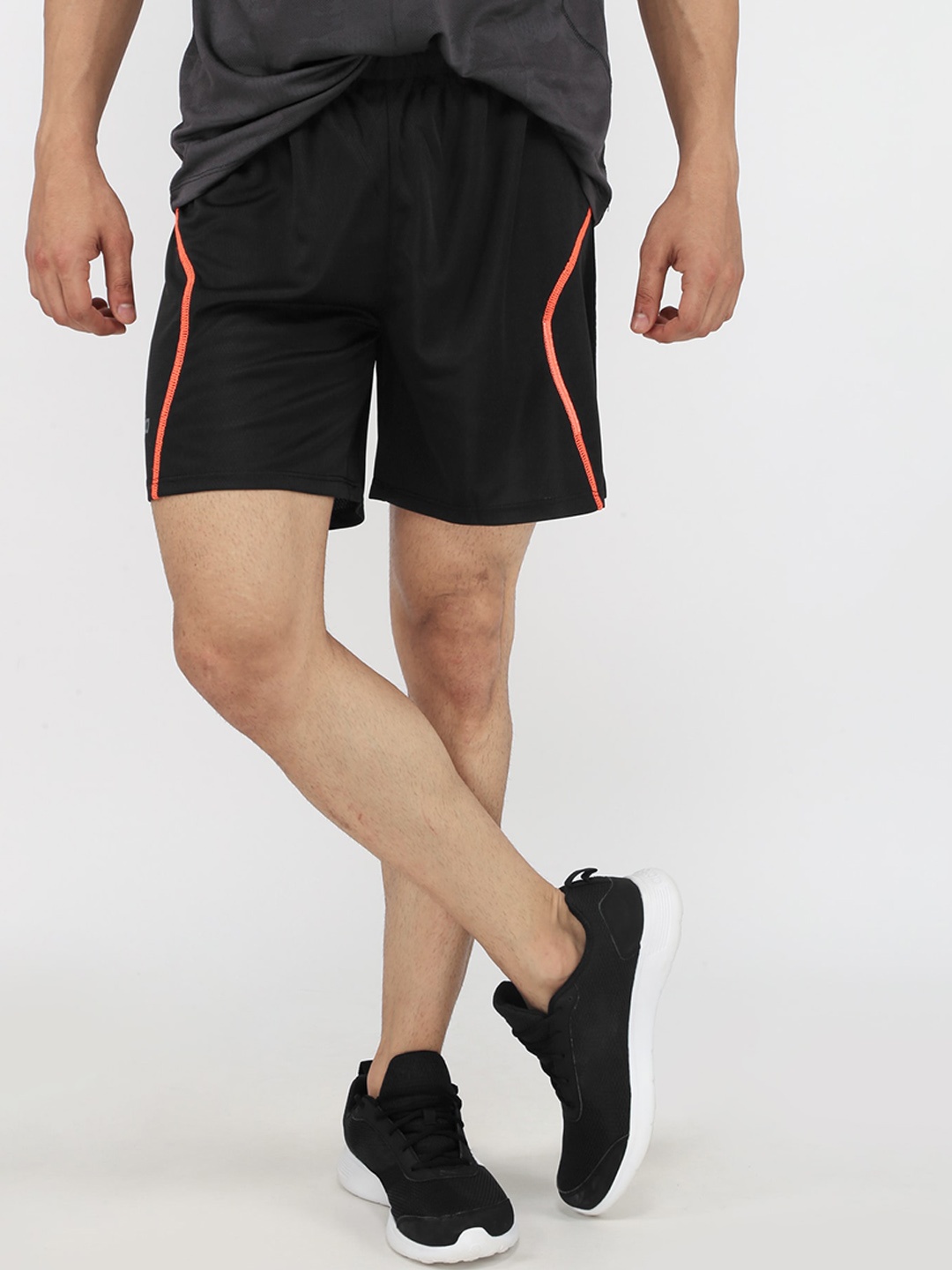 

DIDA Men Mid Rise Dri-FIT Training or Gym Shorts, Black