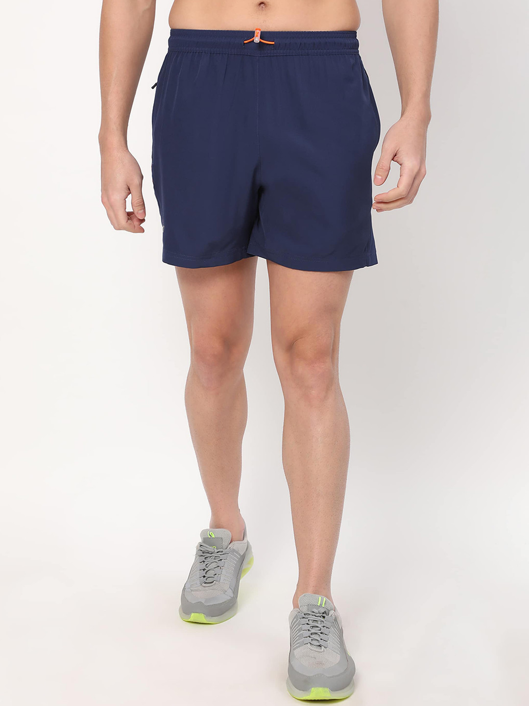 

DIDA Men Mid Rise Dri-FIT Training or Gym Shorts, Navy blue