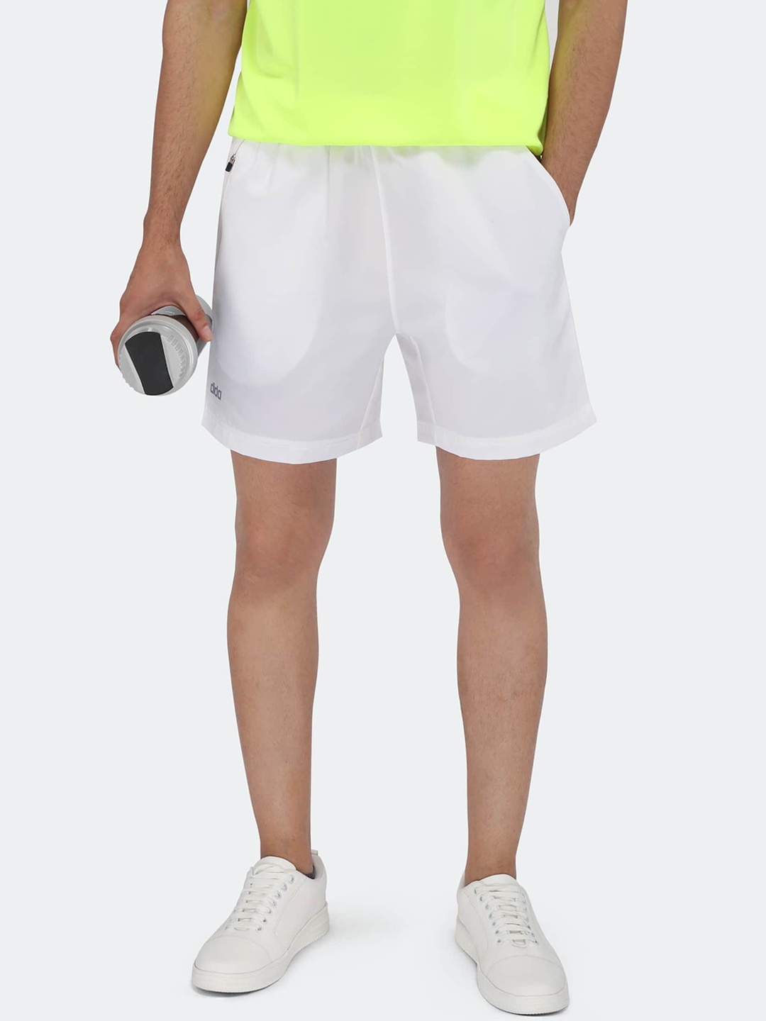 

DIDA Dri-FIT Comfort Fit Light Weight Training Sports Shorts, White