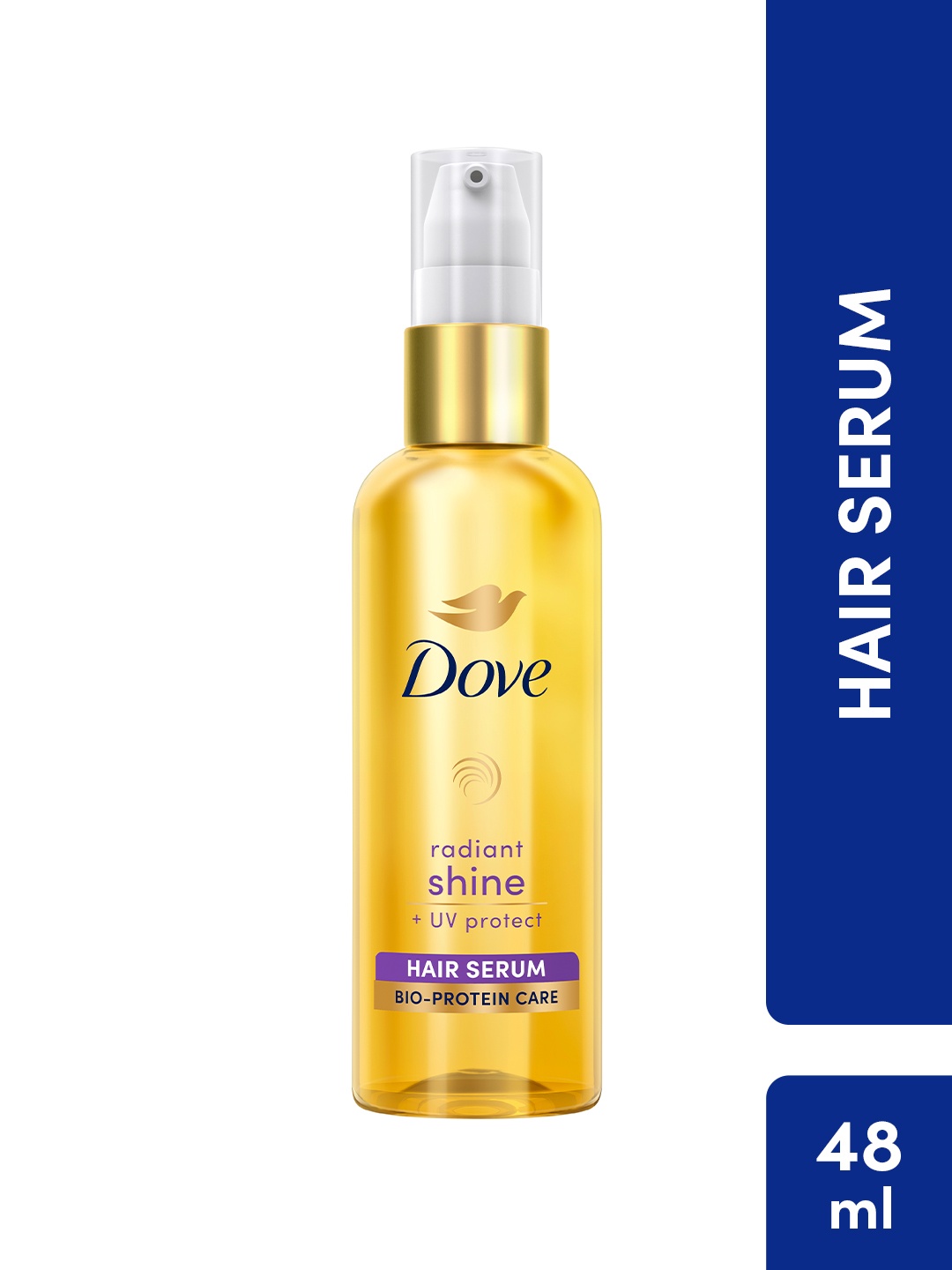 

Dove Radiant Shine UV Protect Hair Serum with Bio-Protein Care - 48 ml, Gold