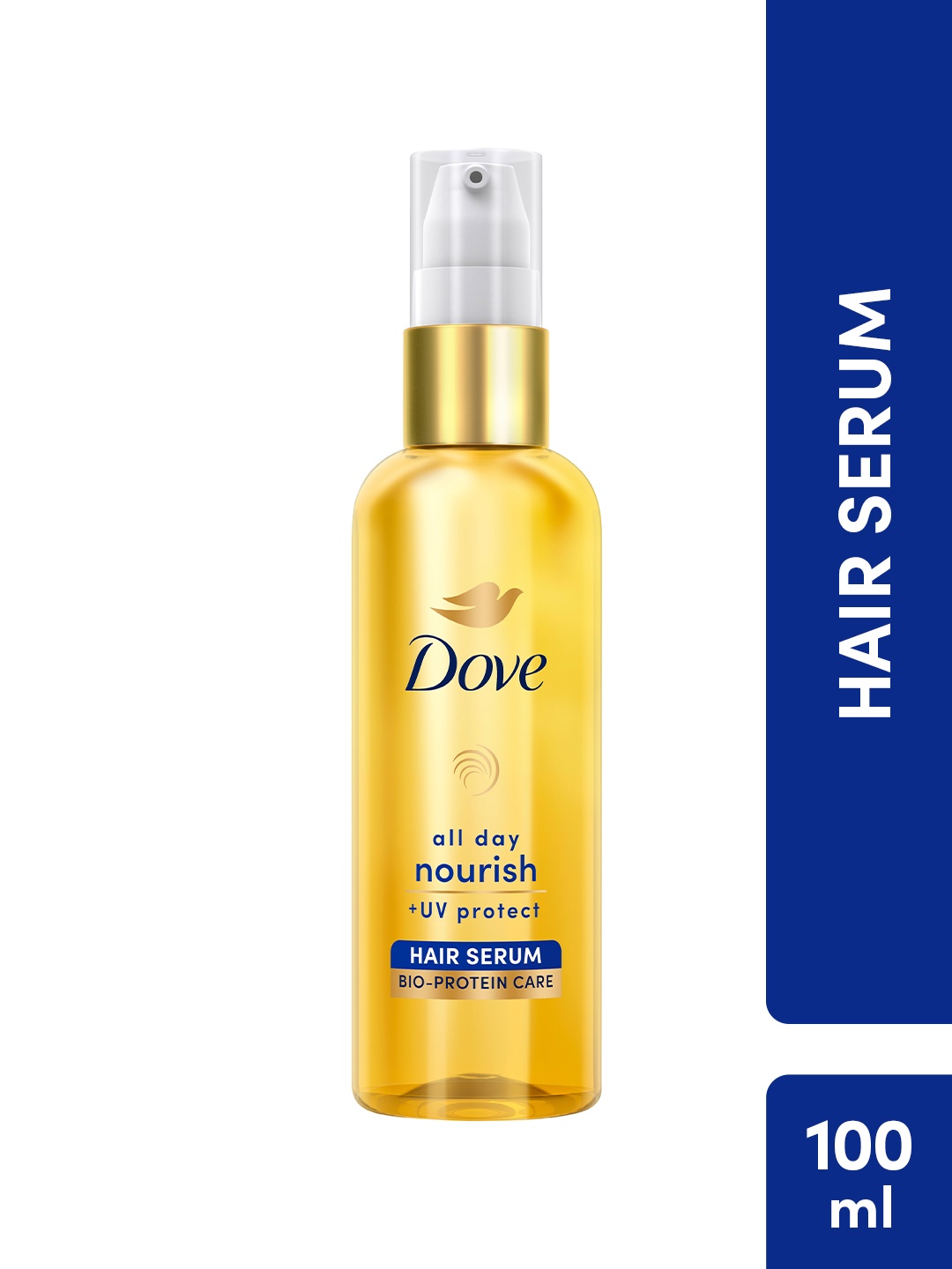 

Dove All Day Nourish UV Protect Hair Serum with Bio-Protein Care - 100 ml, Gold